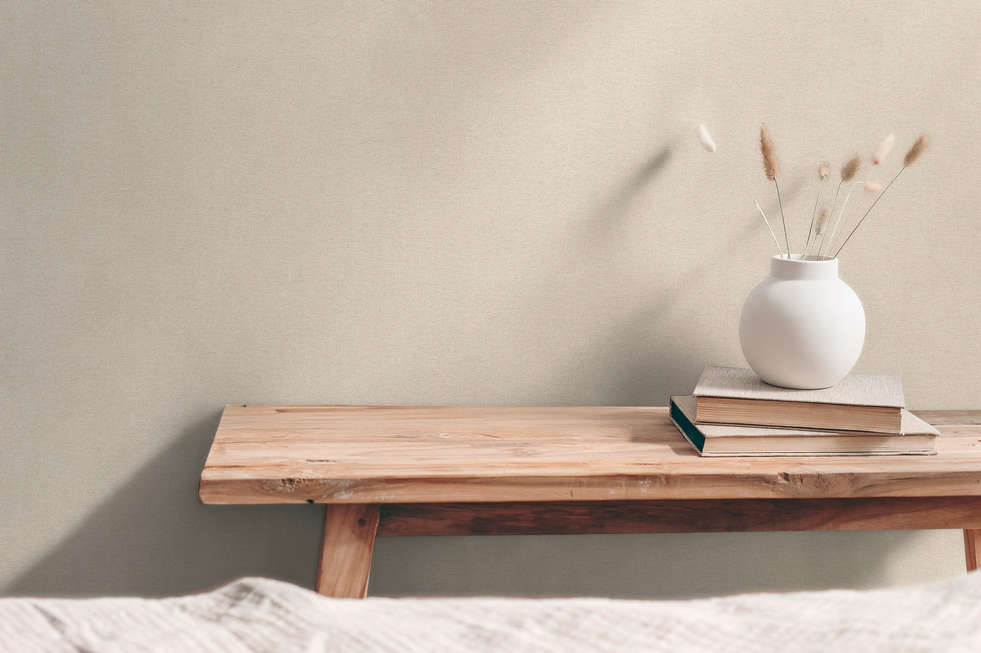 AS Vliestapete Hygge 3 Uni Beige 304862