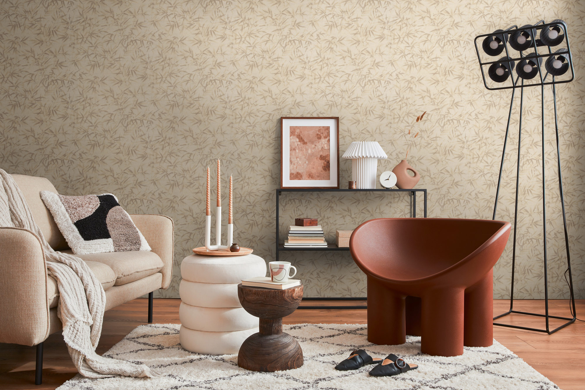 AS Vliestapete History of Art 2 Floral Beige 790463