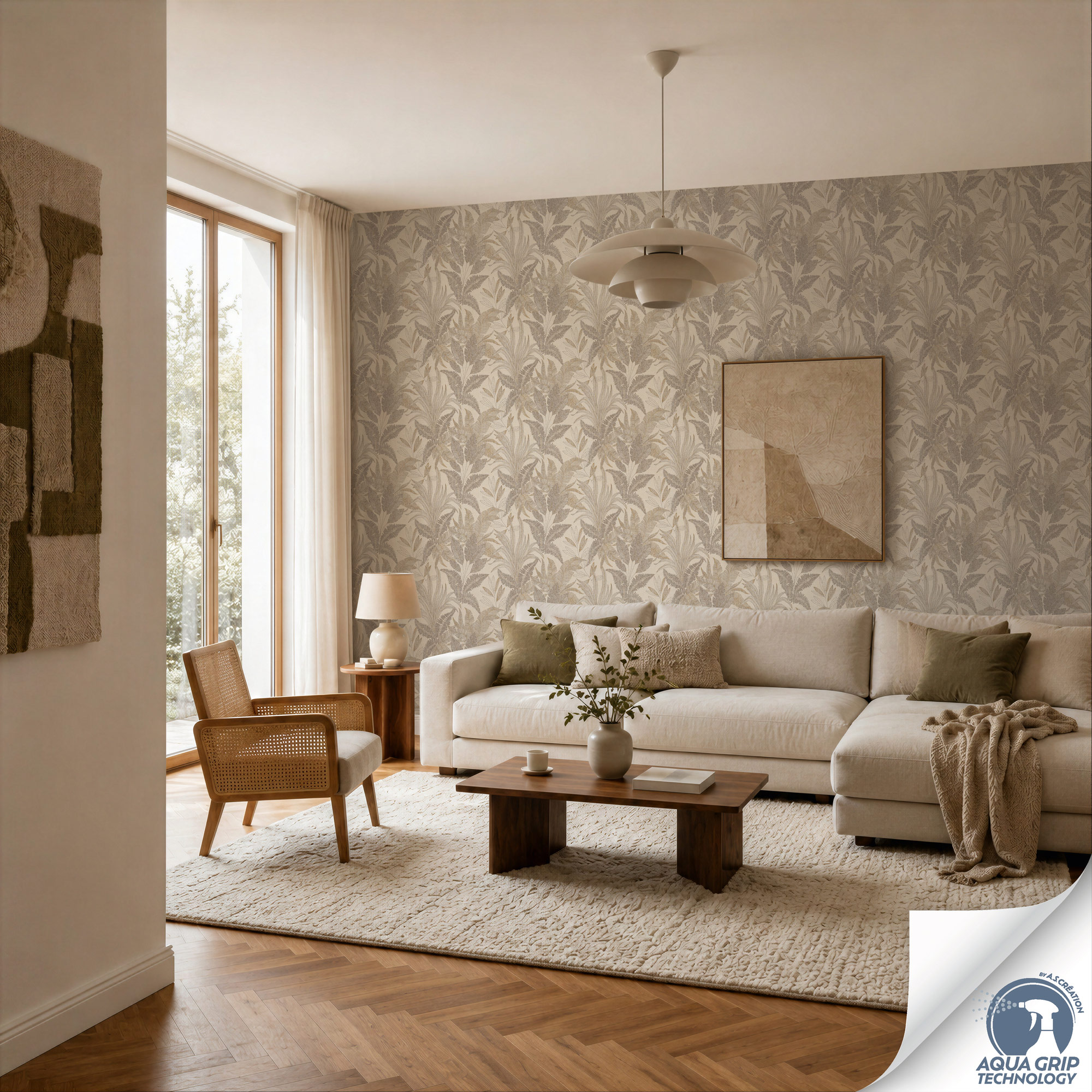 AS Vliestapete Cosiness Designdrop 2 Floral Beige 792411