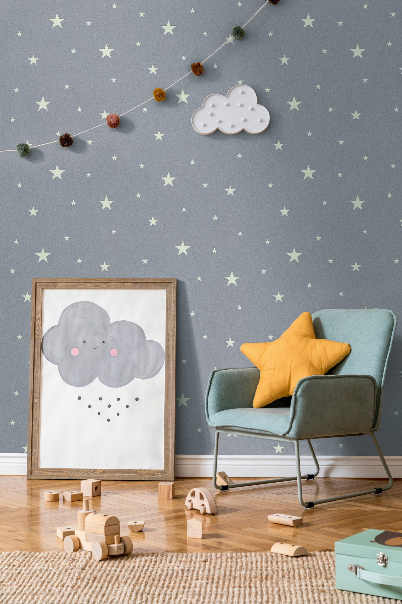 AS Vliestapete Kids Studio Kinderzimmertapete Grau 324403