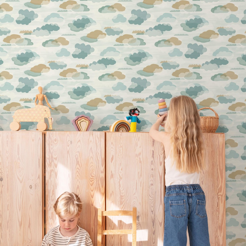 Grandeco Vliestapete Little Dreamers azurblau LD2009