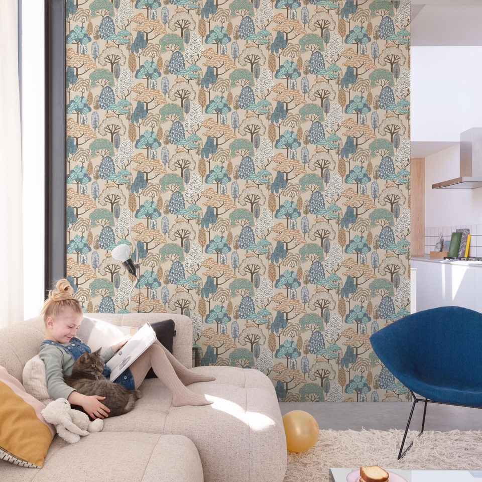 Grandeco Vliestapete Little Dreamers blau LD2115