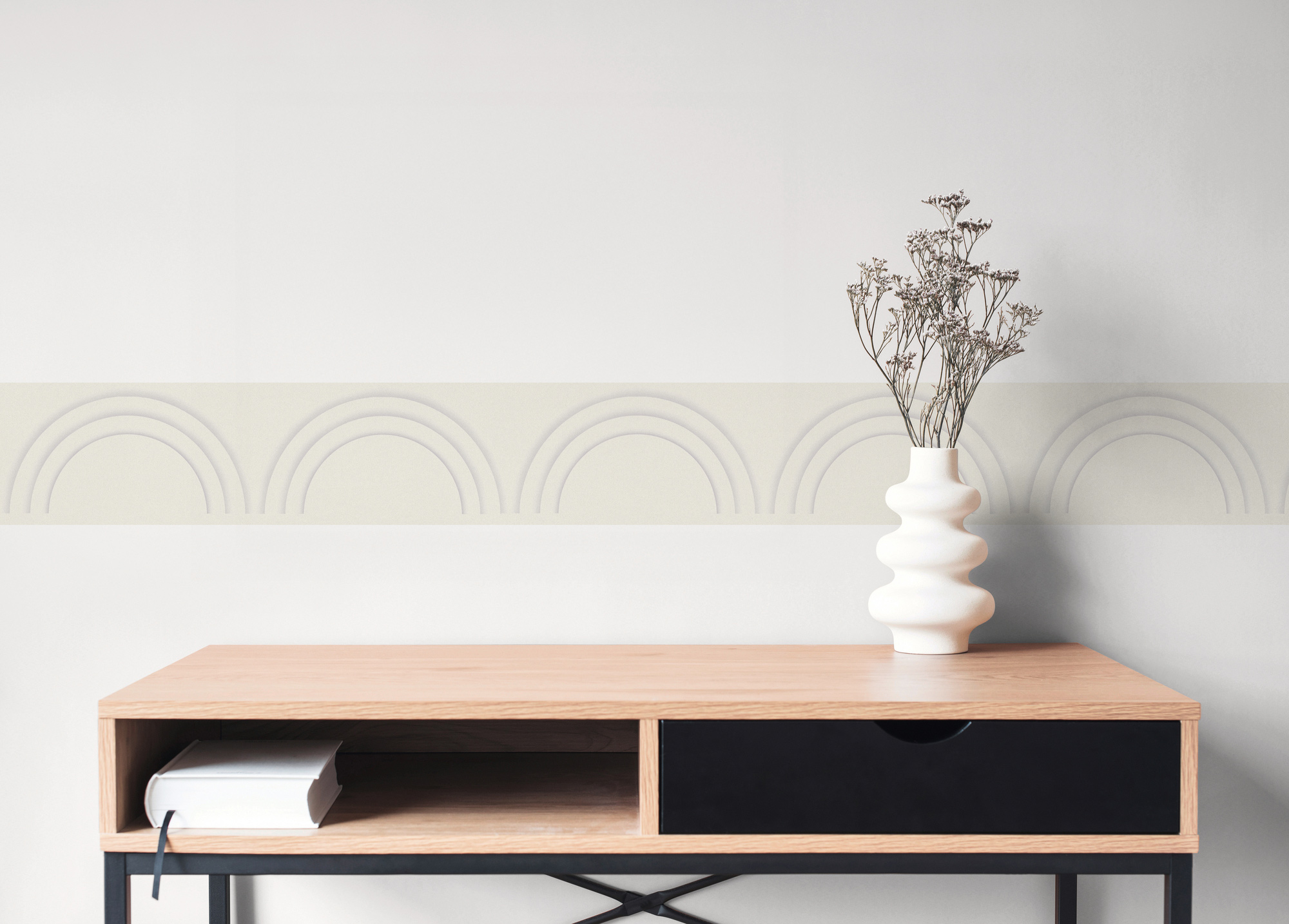 AS Borte Selbstklebende Bordüre Grafik Grau 787411