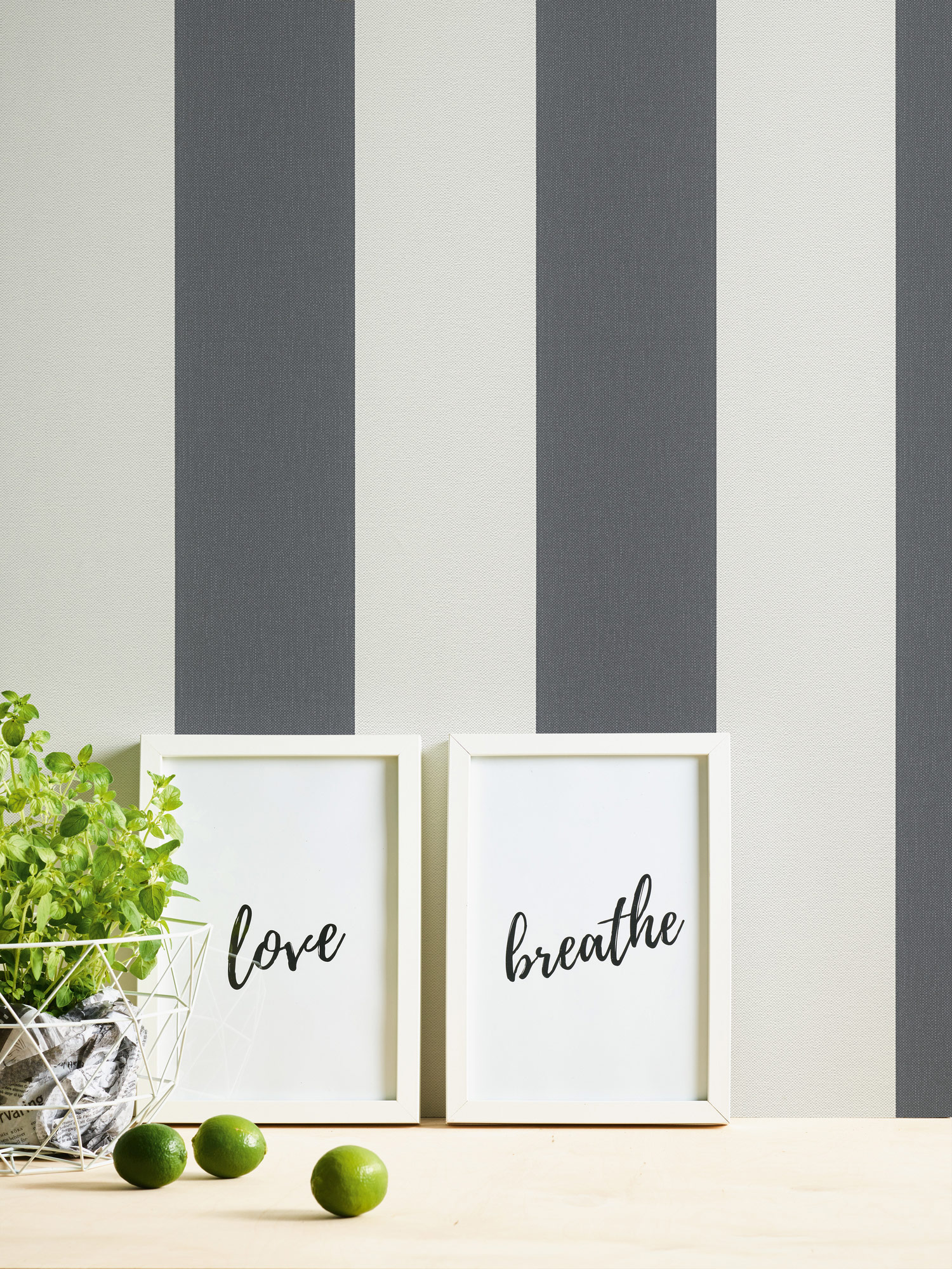 AS Vliestapete Pure Elegance Streifen Schwarz 179050