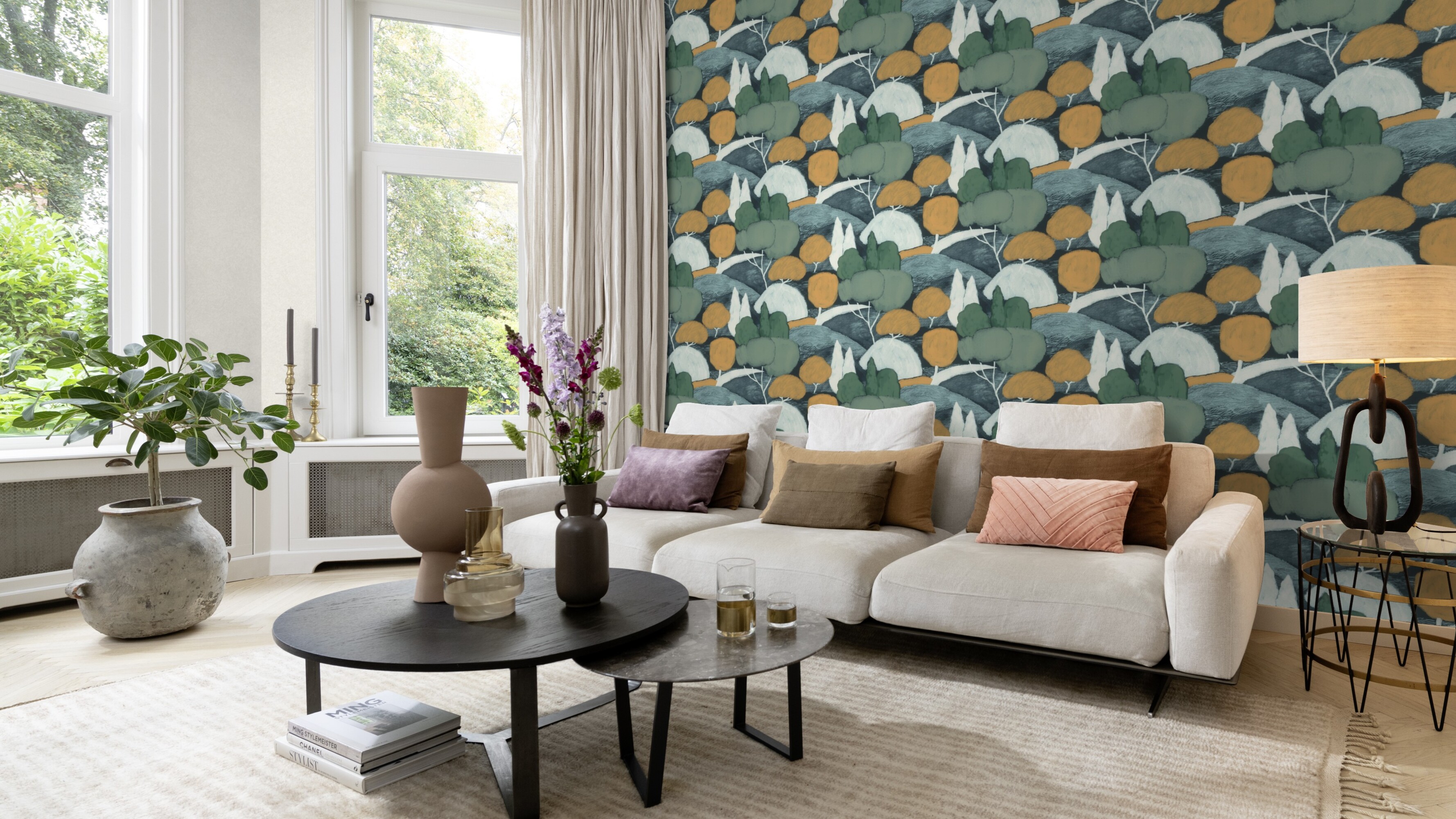 Rasch Vliestapete Allegretto Grün-Moosgrün 580105