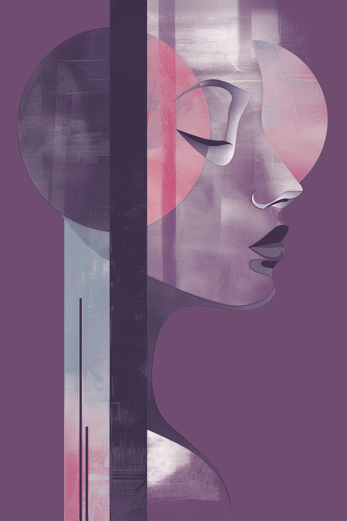 AS Leinwandbild Metropolis Plum DD133171