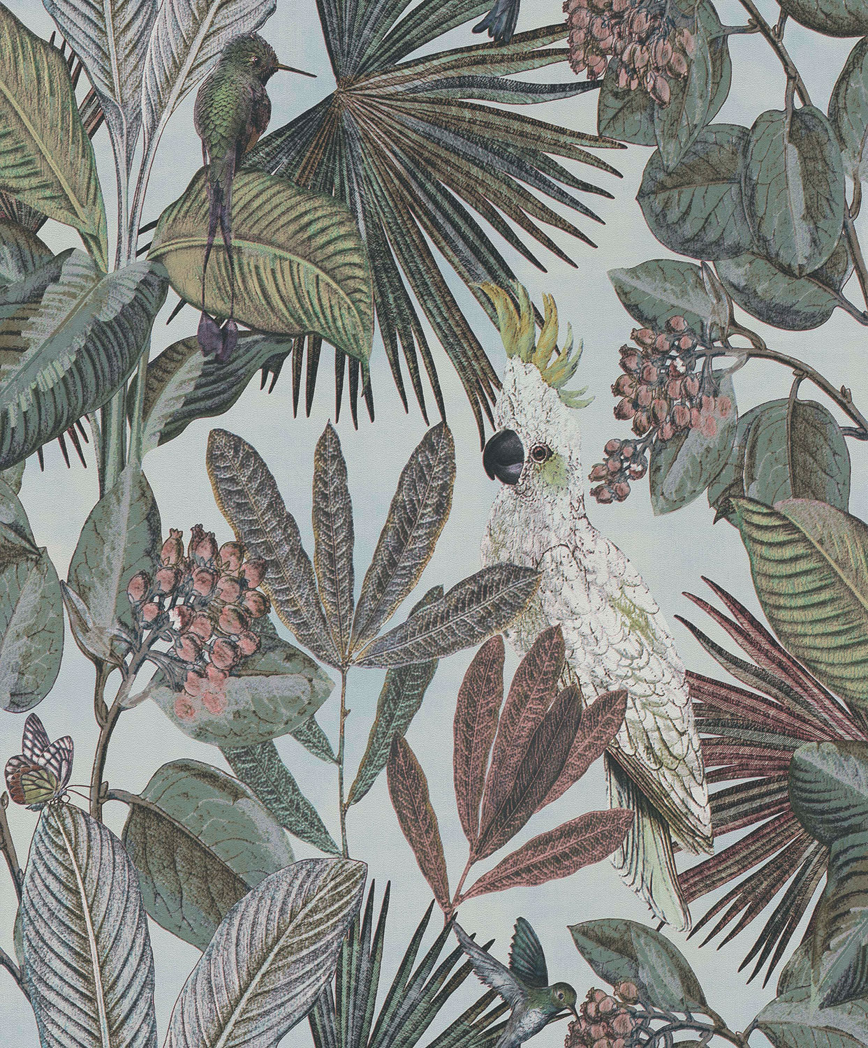 BN Walls Vliestapete Panthera Blätter Vögel 220122