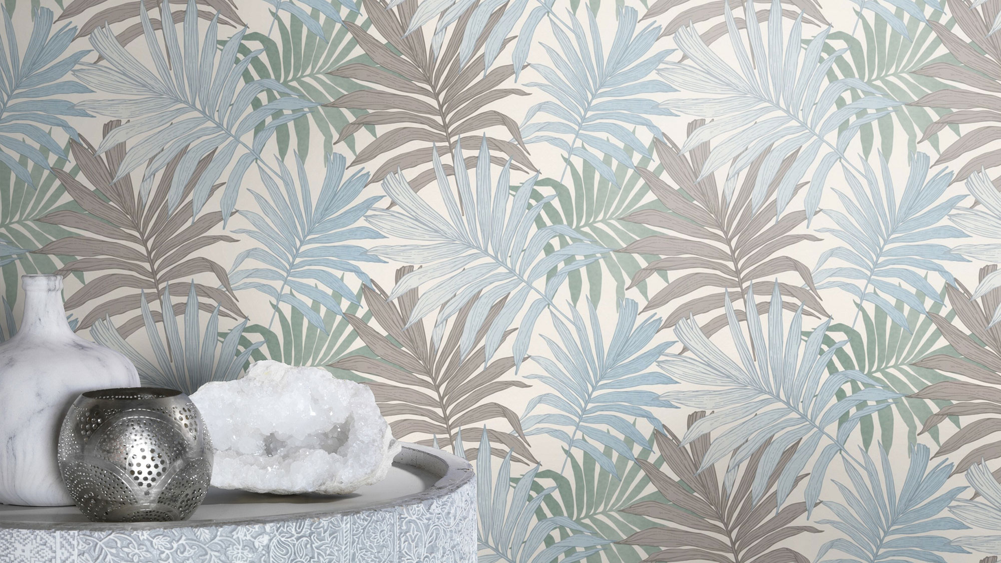 Rasch Vliestapete Bambino XIX Palmenwedel 252644