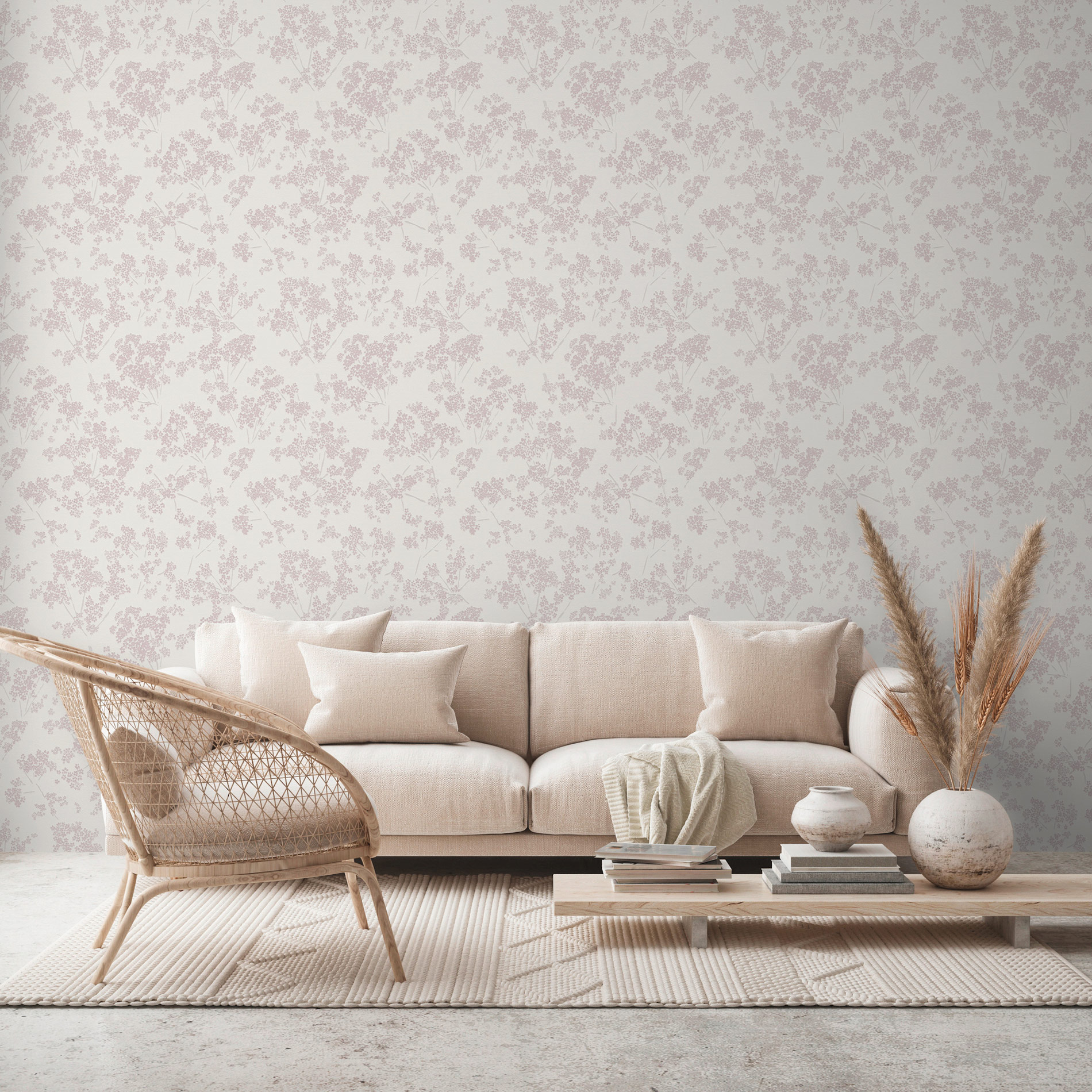 AS Vliestapete Casual Living Weiß Blümchen 395481