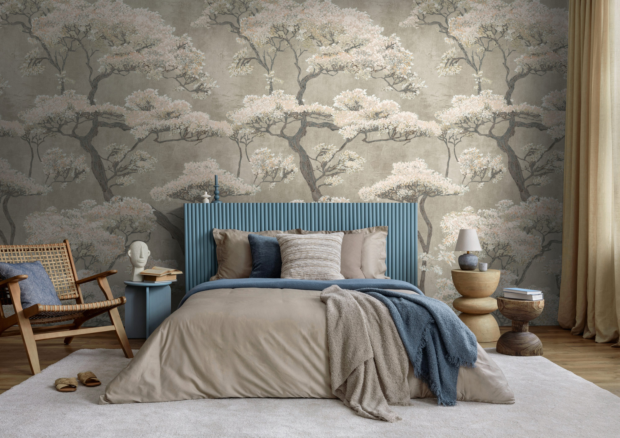 AS Fototapete The Wall 4 Blüten Creme 792482