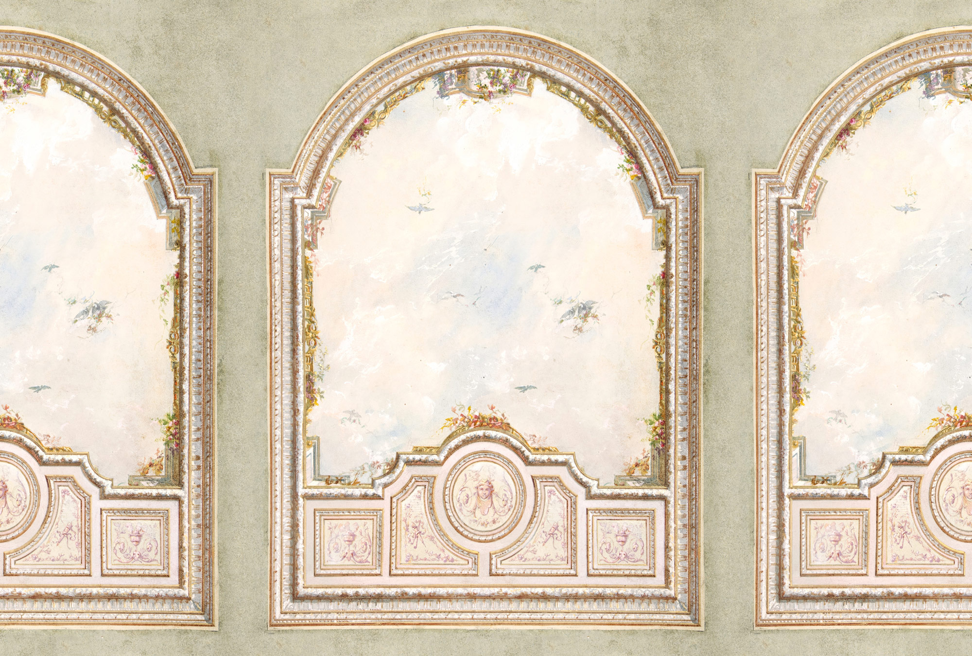 AS Fototapete Walls by Patel 5 Rundbogen Grün DD134423