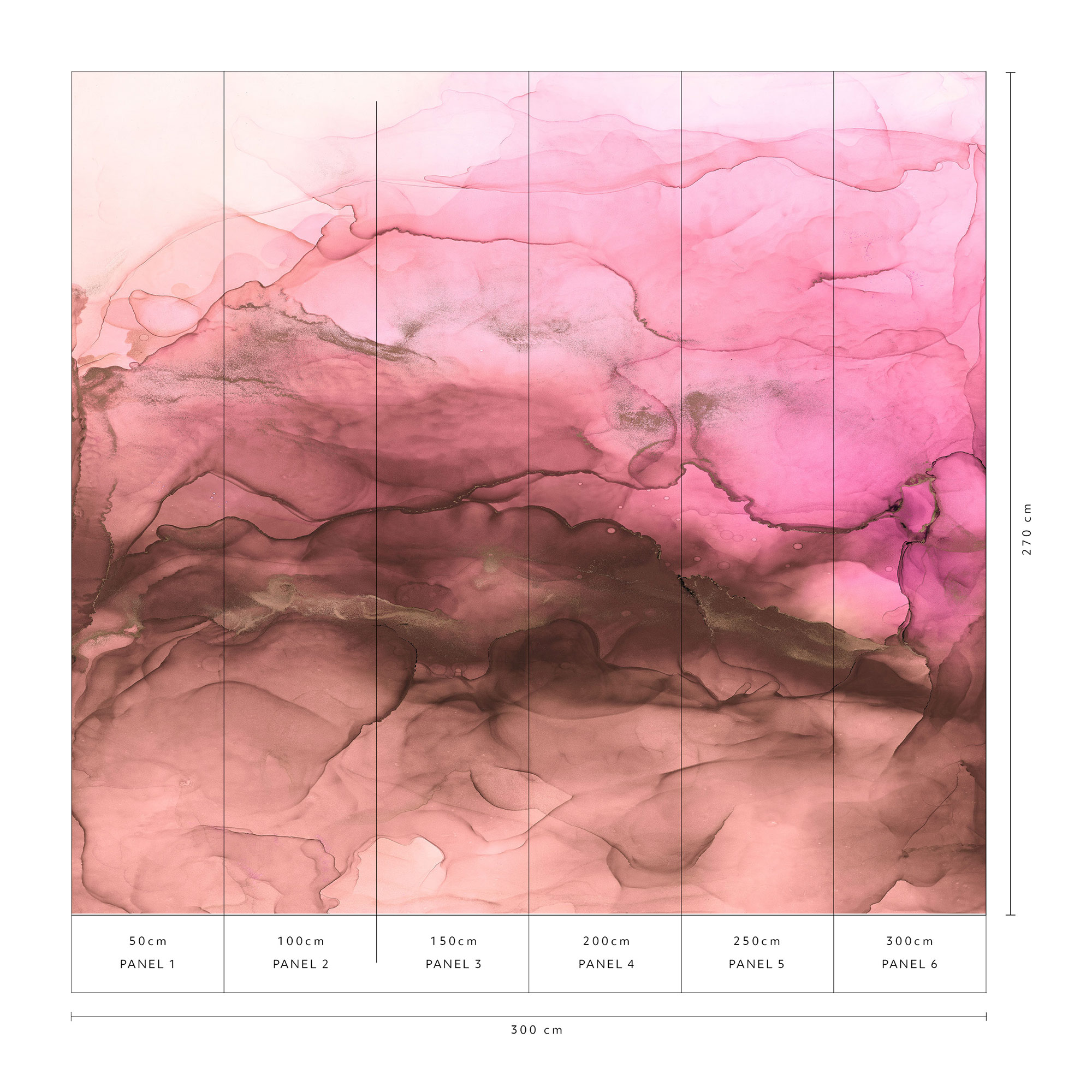 Erismann Fototapete GMK Art Edition Liquid pink 224520