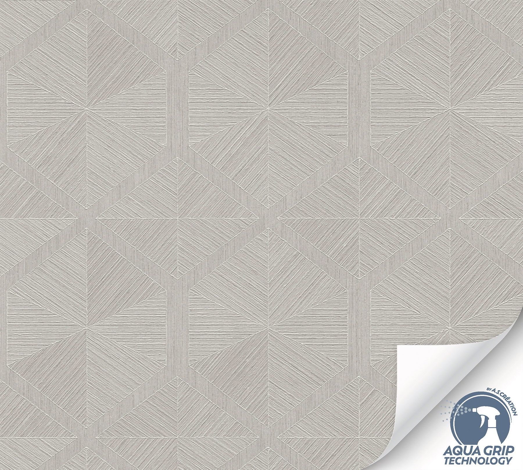 AS Vliestapete Cosiness Designdrop 2 Grafik Grau 793193