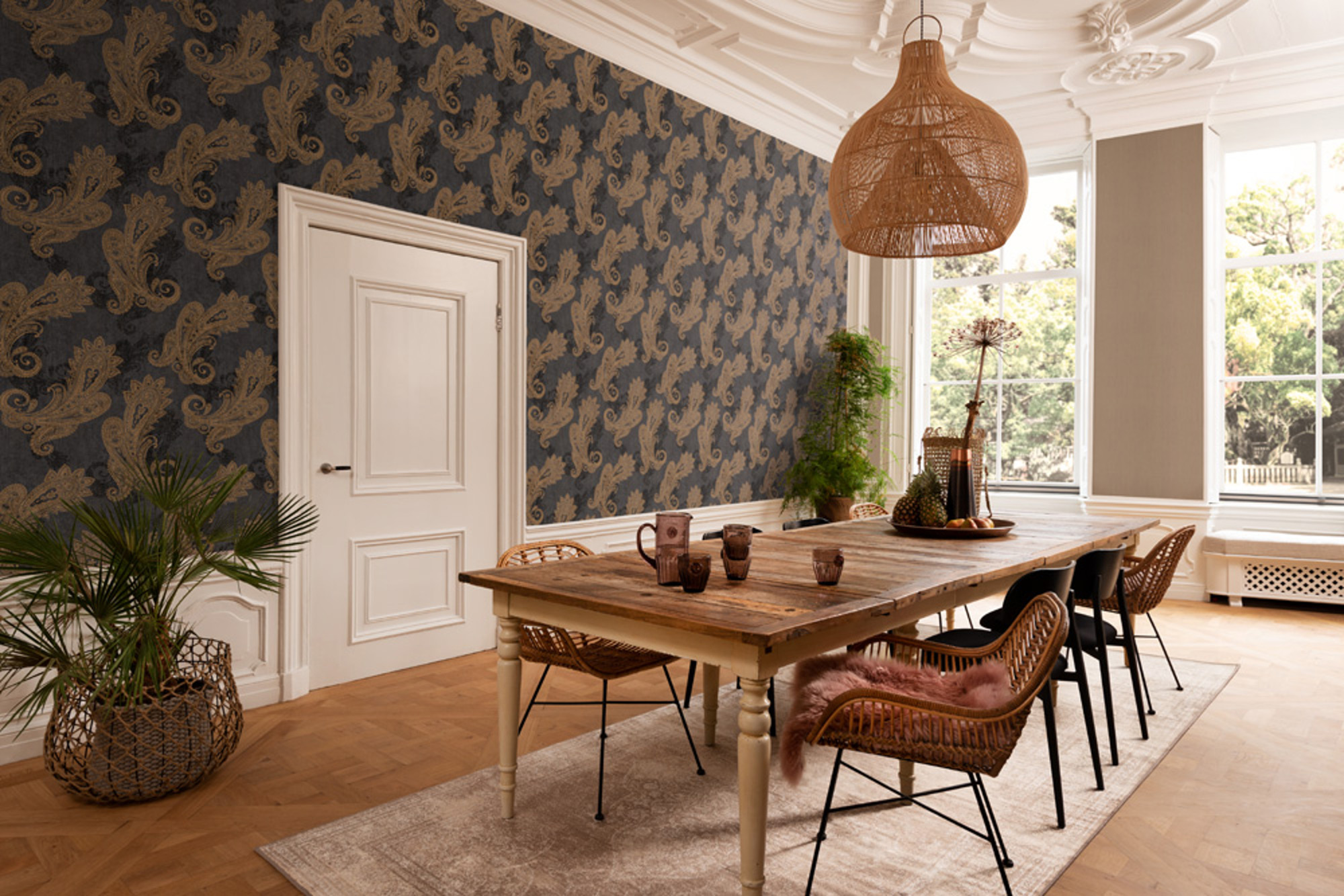 Rasch Vliestapete Indian Style Ornament Paisley 746464