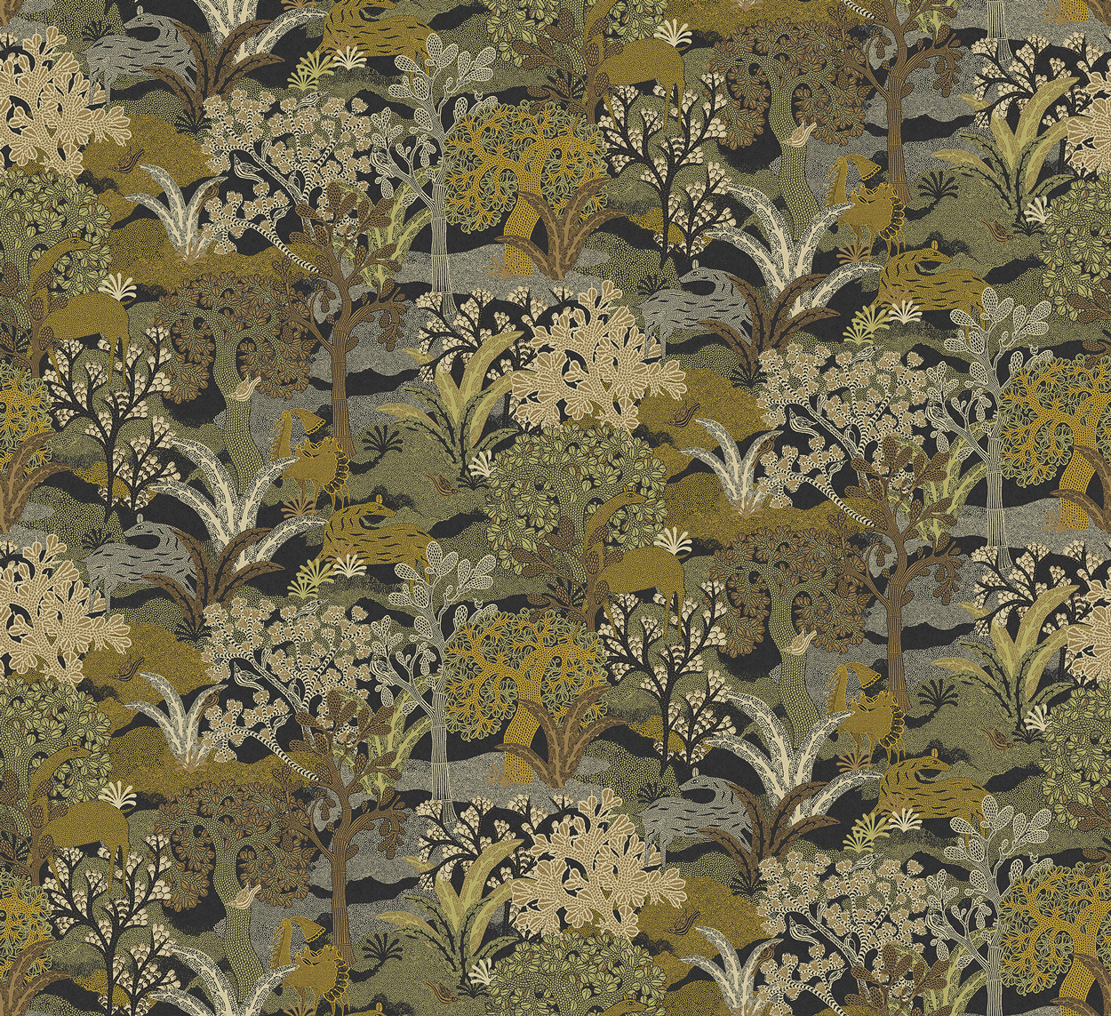 Masureel Vliestapete Amazone Fabulo Olive ZON505