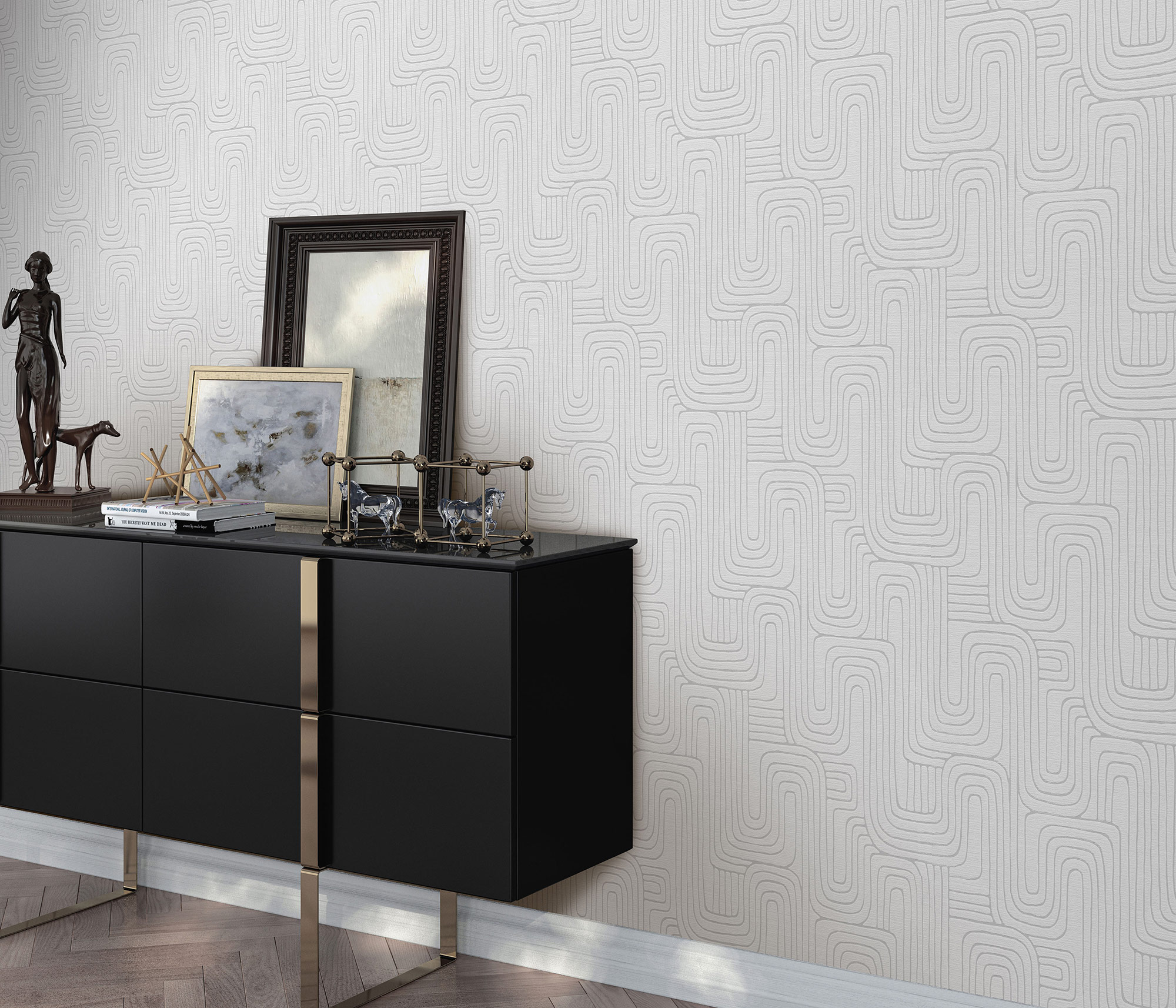 Erismann Vliestapete Opus hellgrau 1046131
