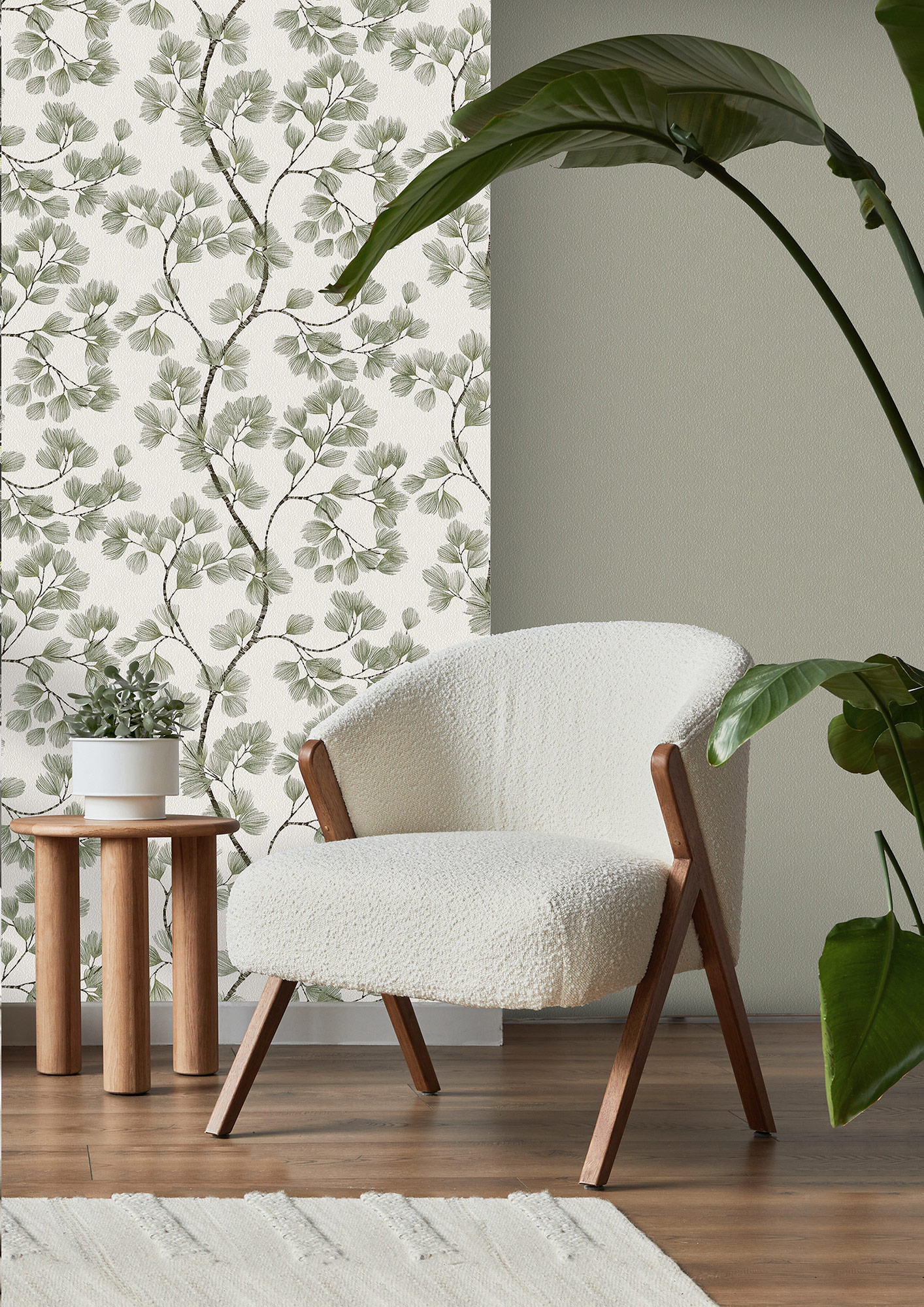 Rasch Vliestapete Symphony Grün-Moosgrün 866902