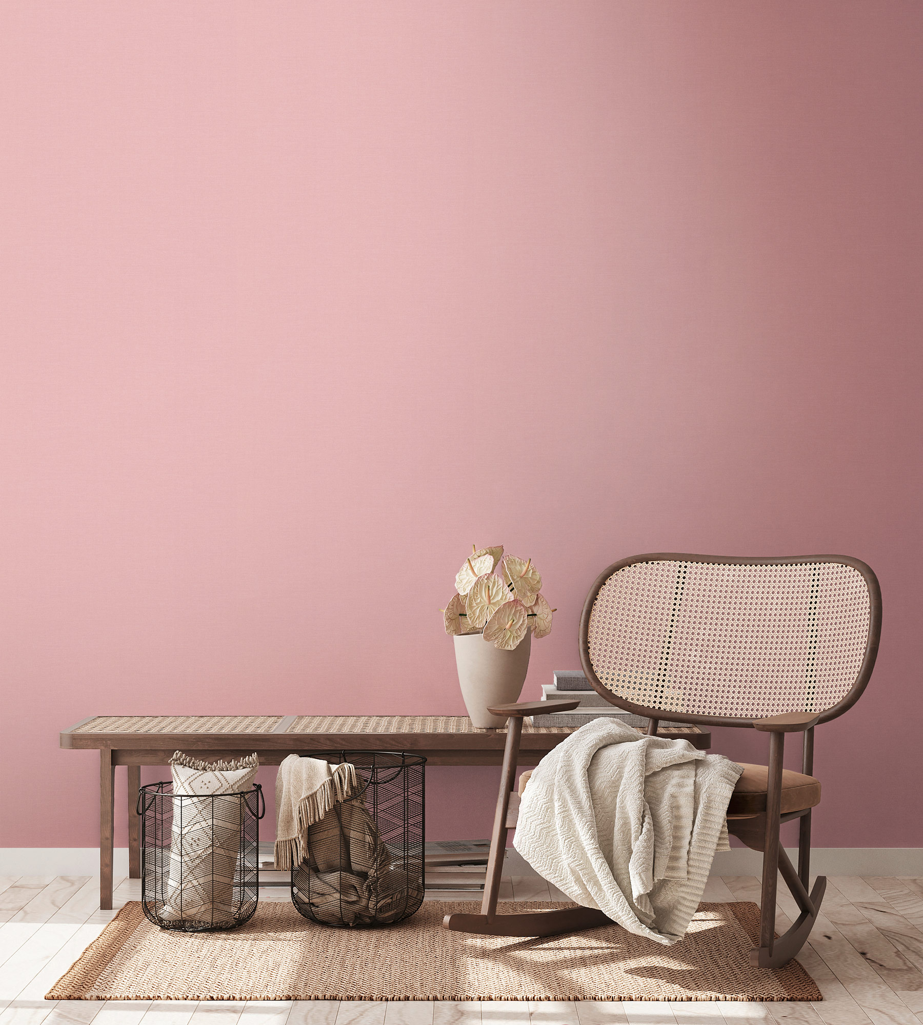 AS Vliestapete PintWalls II Unitapete Rosa 389042