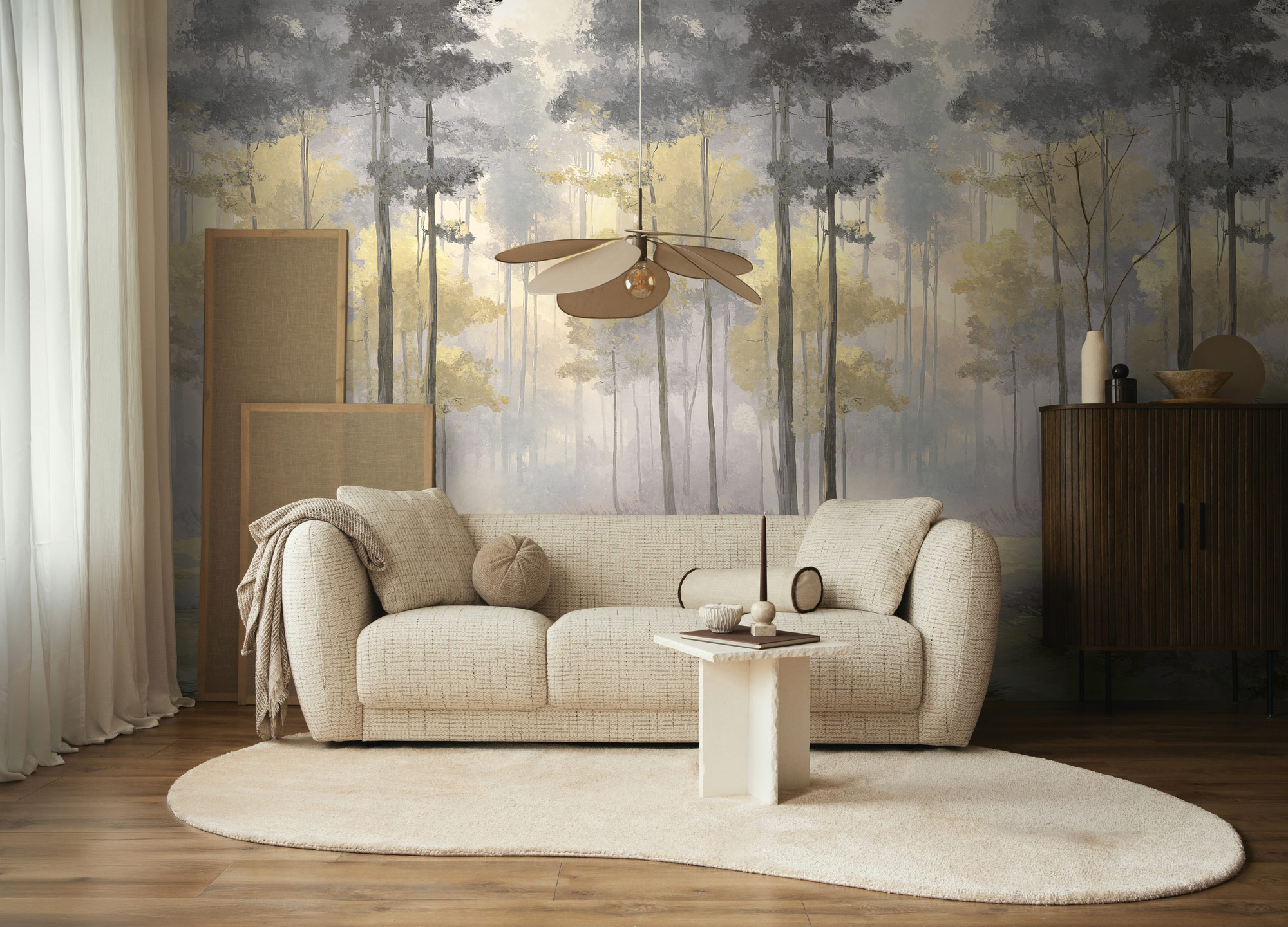AS Fototapete The Wall 4 Wald Gelb 792499