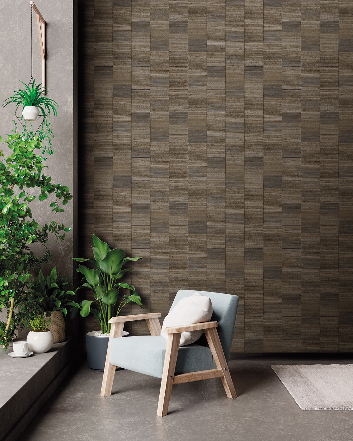 Decoprint Vliestapete Serenity Struktur Quadrate SY27536