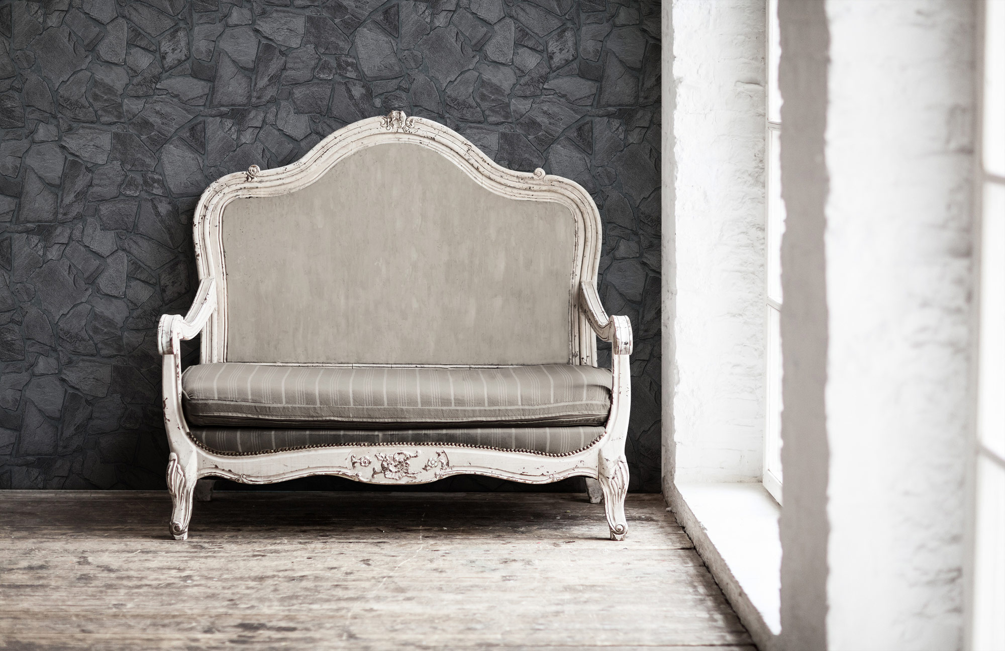 AS Vliestapete Terra Steinoptik grau 389367