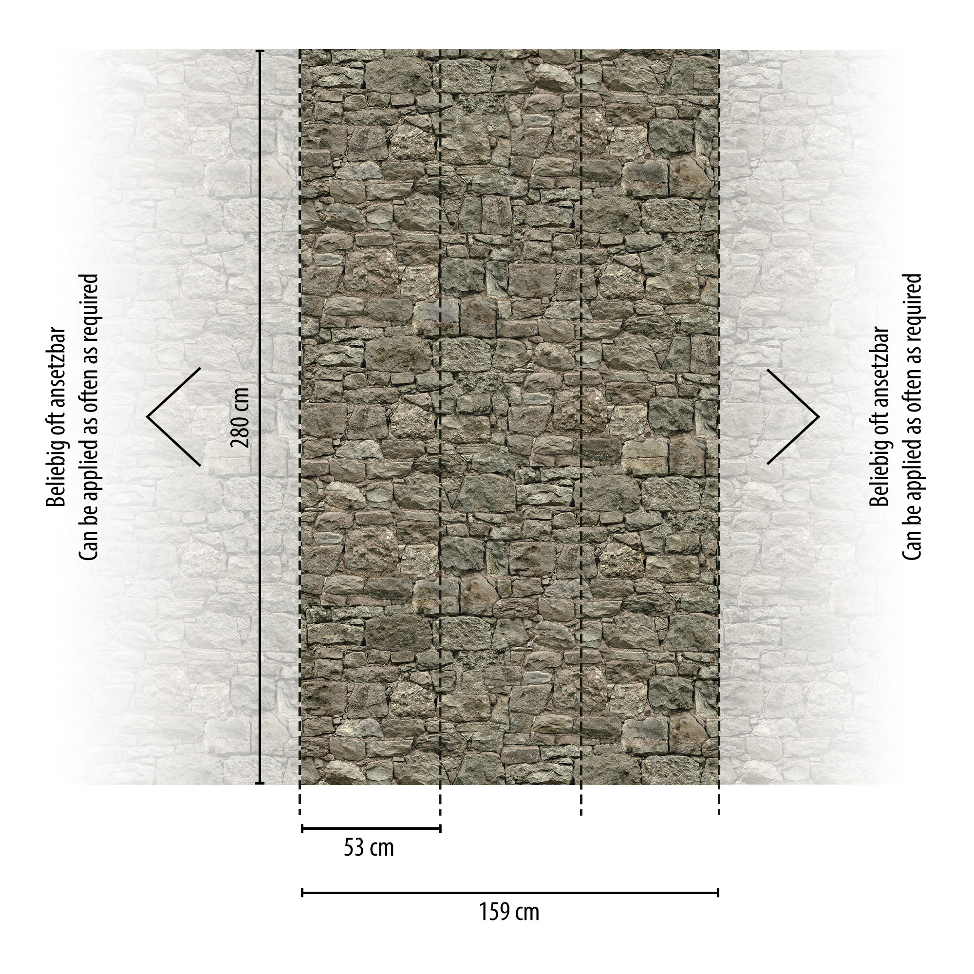 Livingwalls Vliestapete The Wall II Steinwand 393171