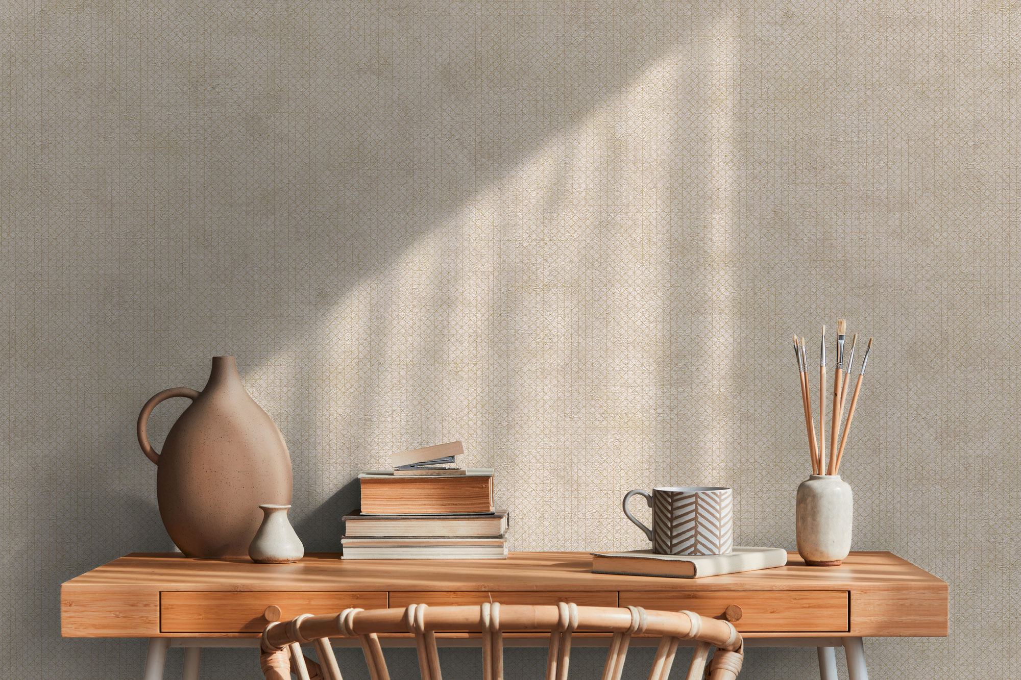 AS Vliestapete The BOS beige Unitapete 388262