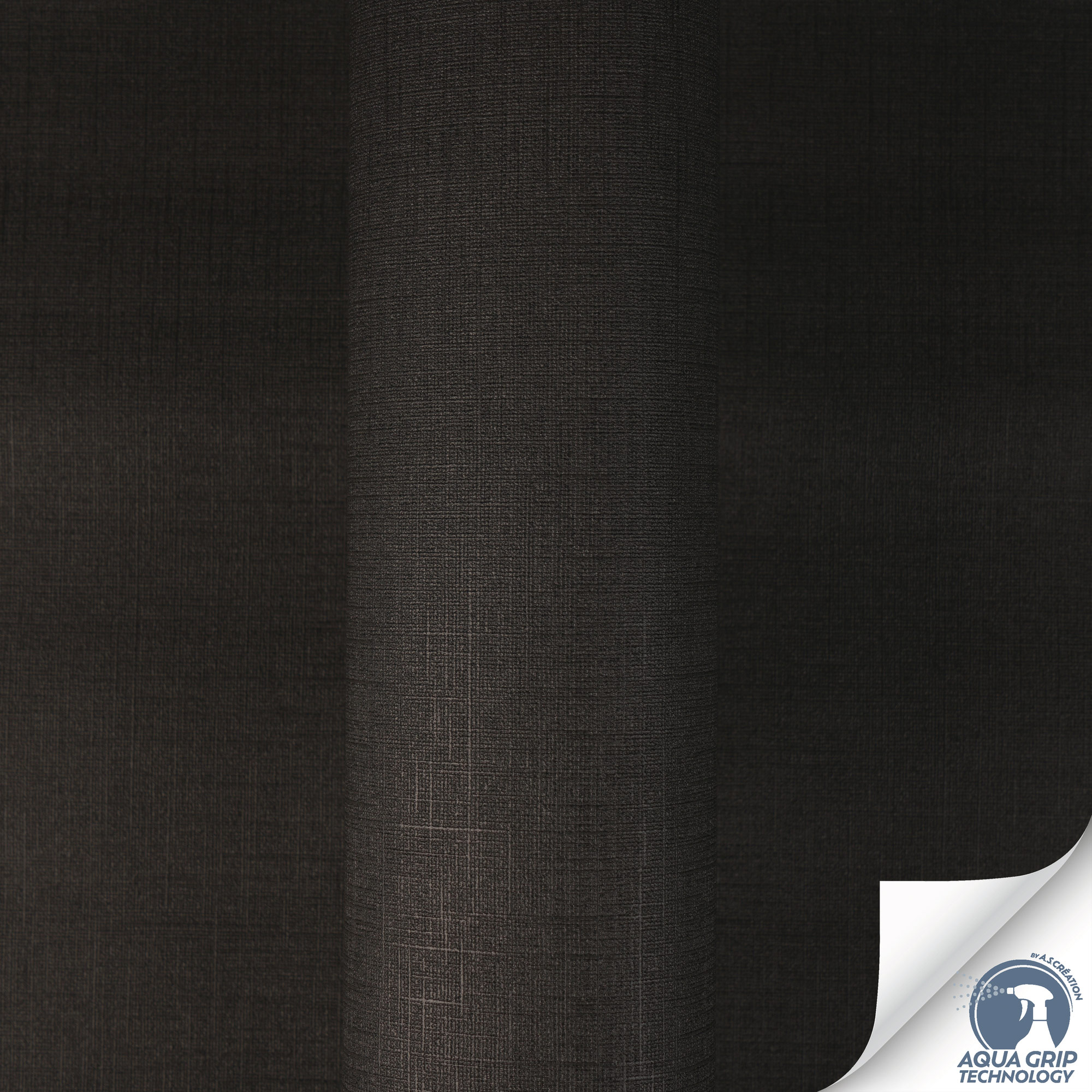 AS Vliestapete Cosiness Designdrop 2 Uni Schwarz 792432