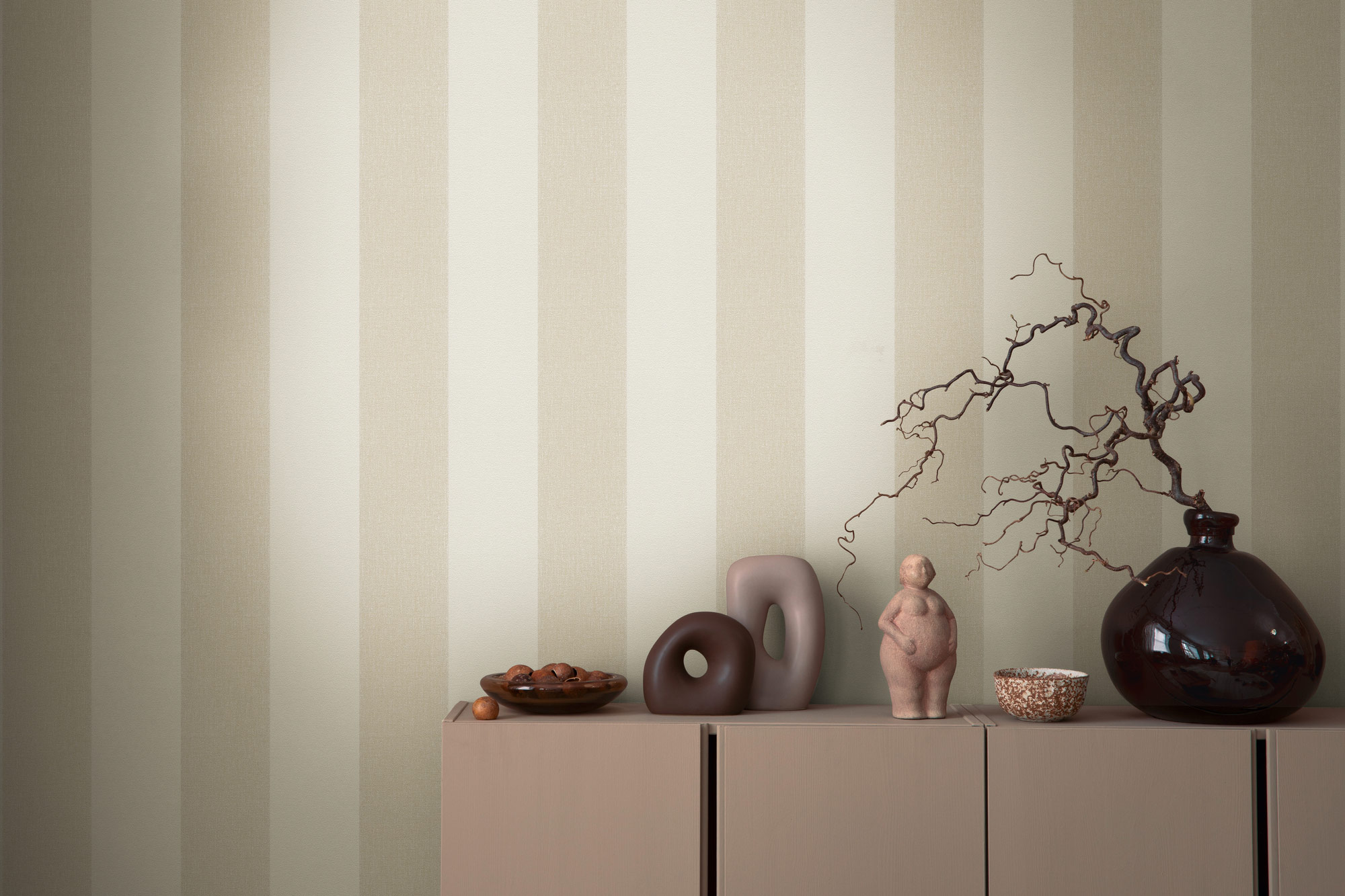 AS Vliestapete Pure Elegance Streifen Weiß 948342