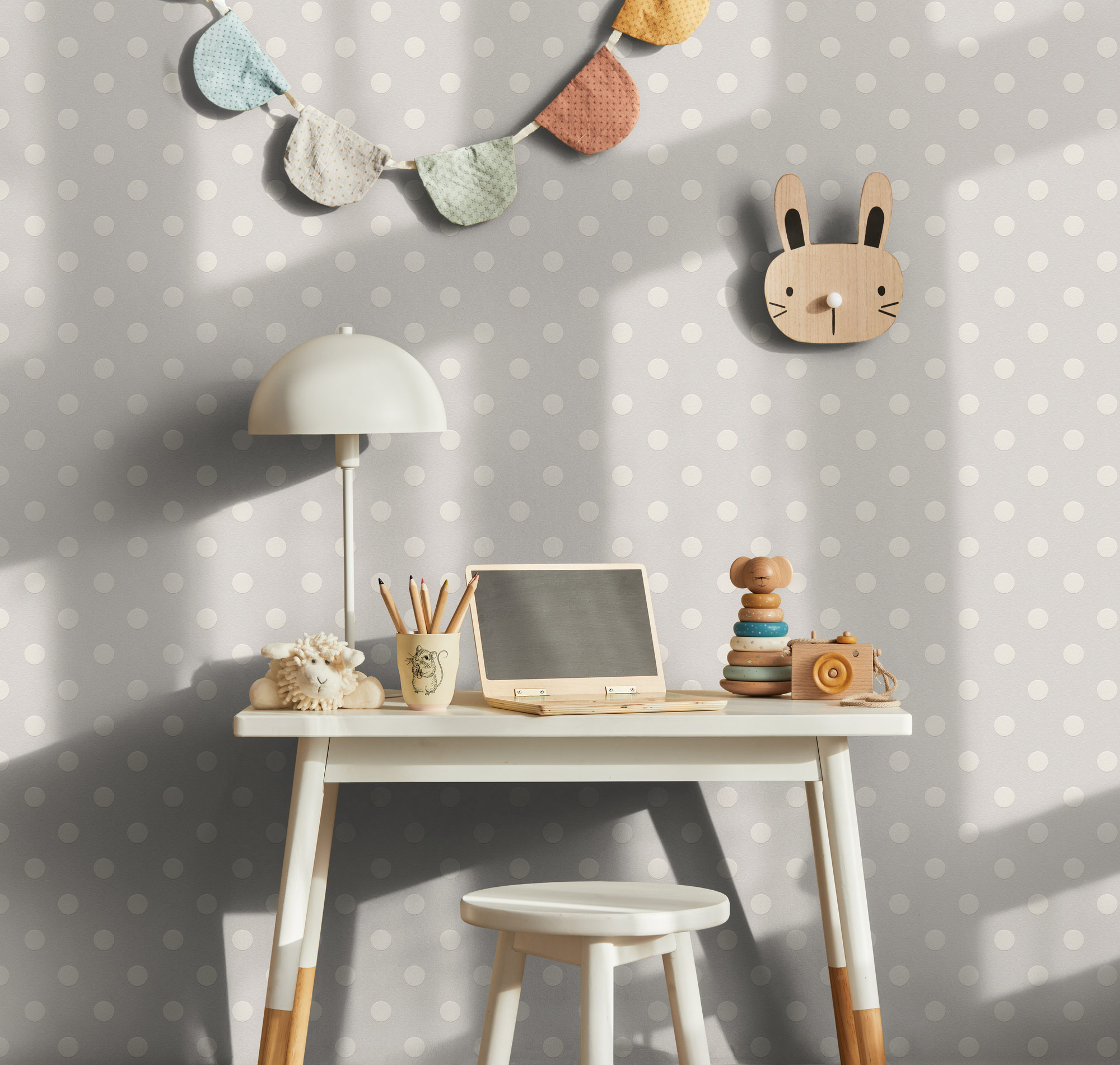 AS Vliestapete Kids Studio Kinderzimmertapete Grau 363365