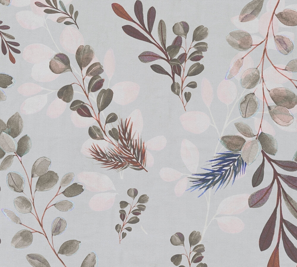 AS Vliestapete Anna d'Andrea Floral Grau 782212 AS Vliestapete Anna d'Andrea Floral Grau 782212