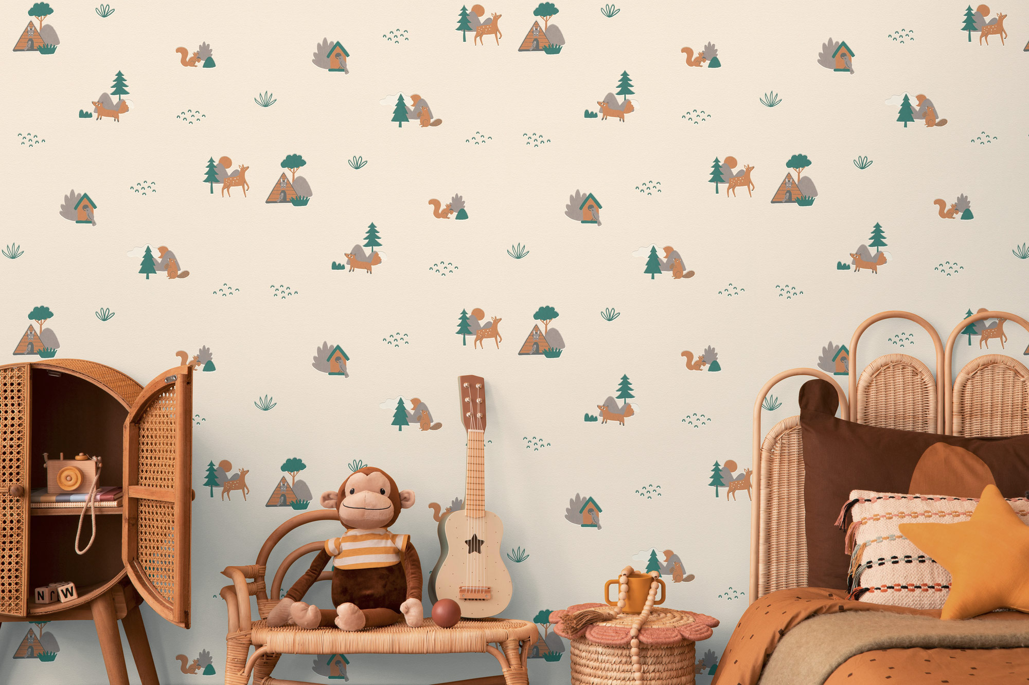 AS Vliestapete Kids Studio Kinderzimmertapete Creme 792581