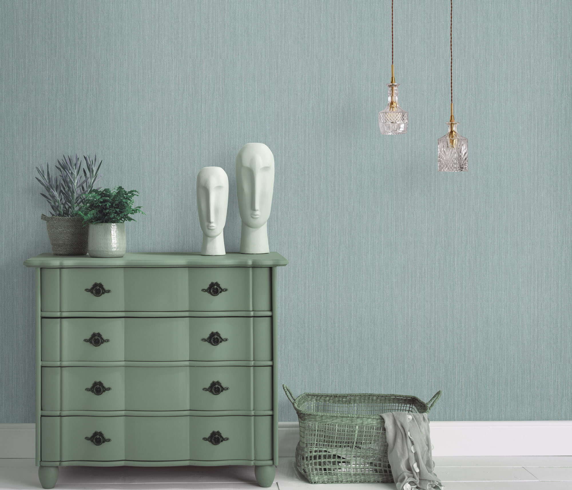 Erismann Vliestapete Pure Harmony türkis 1059019