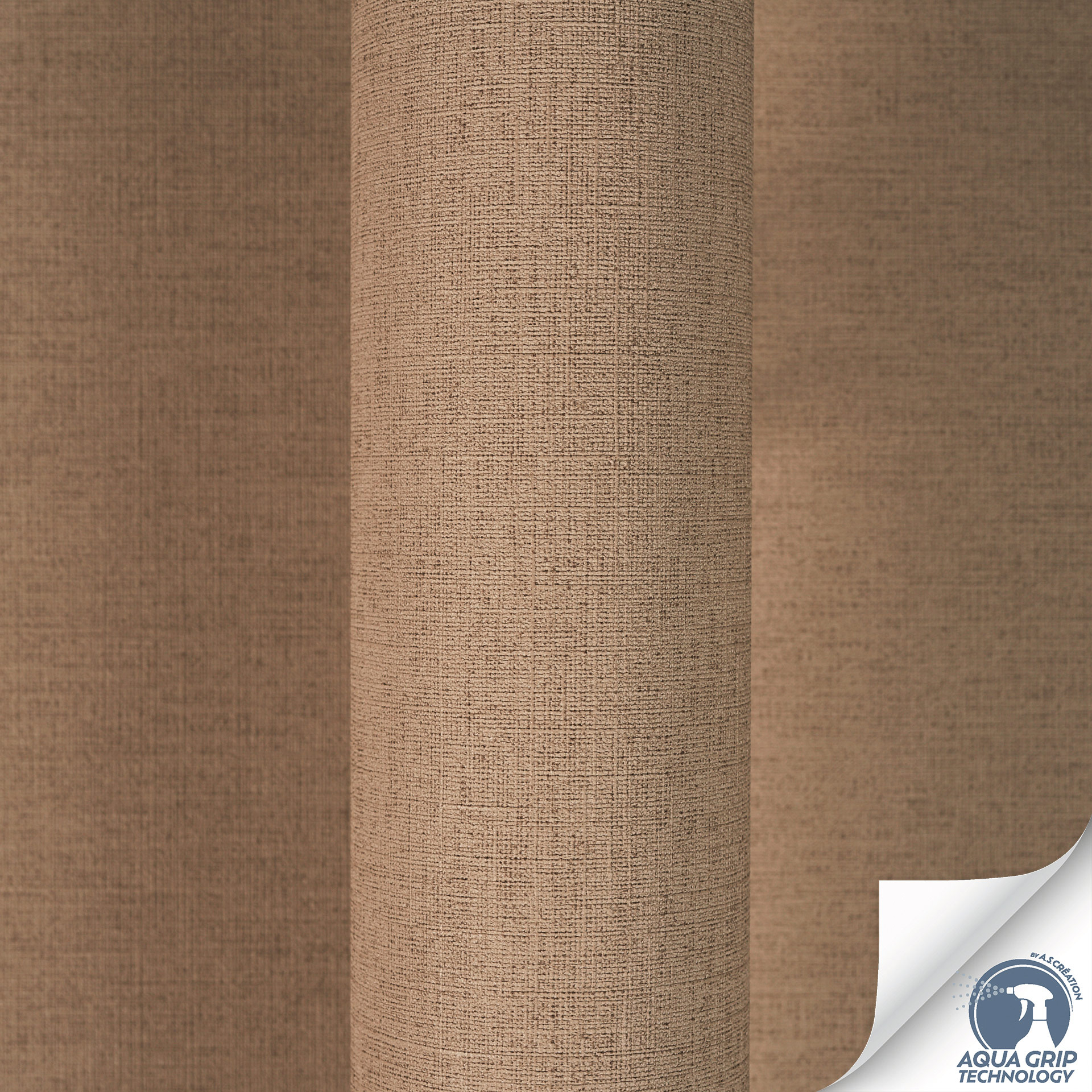 AS Vliestapete Cosiness Designdrop 2 Unitapete Braun 792434
