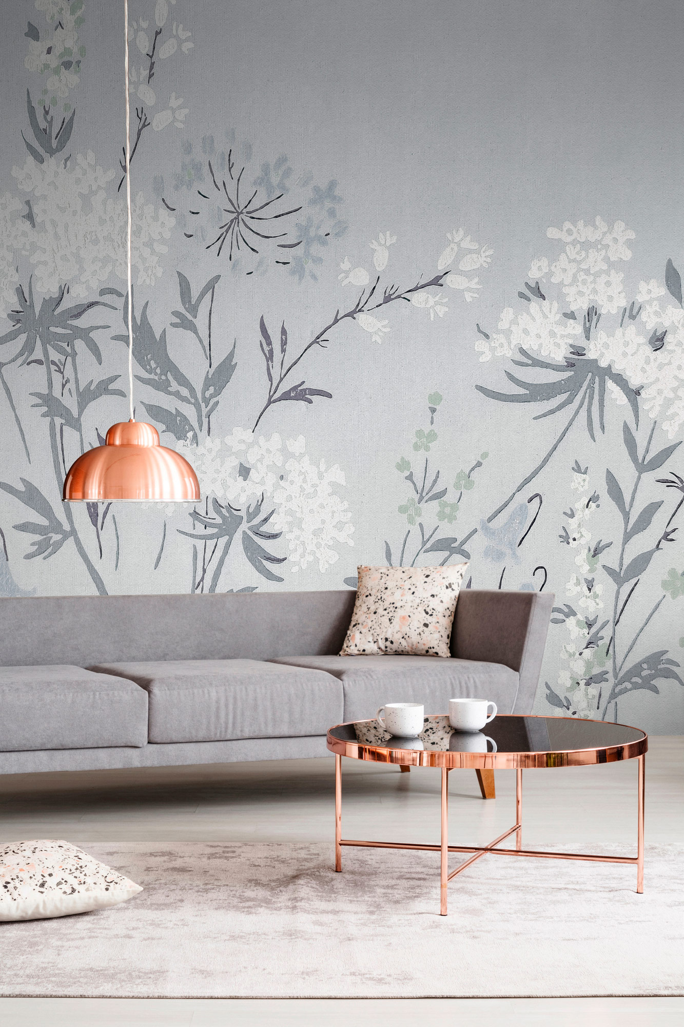 AS Fototapete Walls by Patel 5 Blumen Blau DD134759