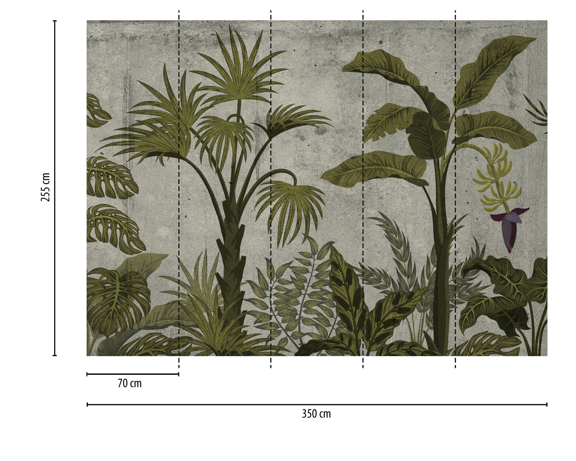 AS Fototapete Designwalls 2 Gemälde Dschungel DD123498