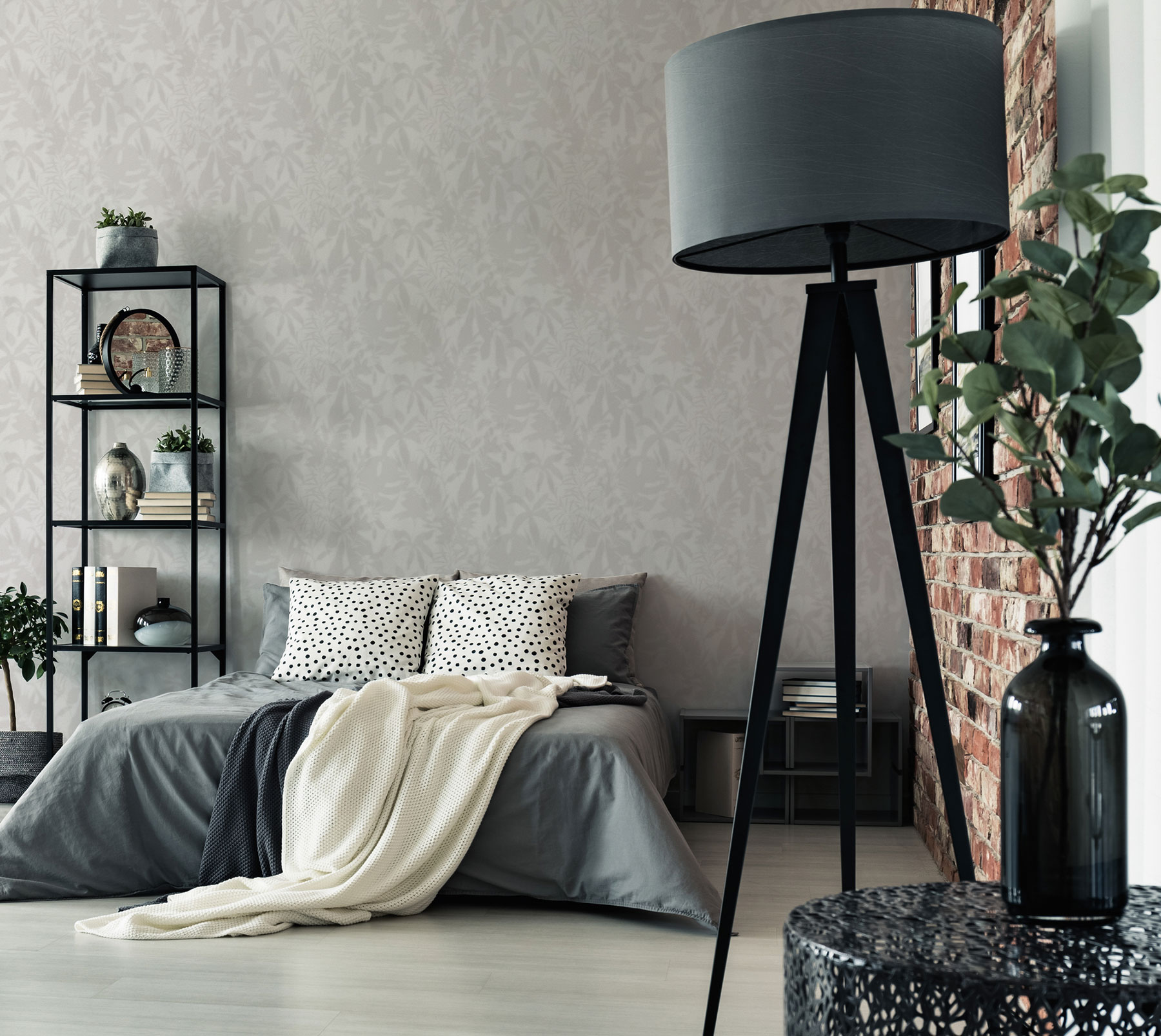 AS Vliestapete Daniel Hechter 7 Floral Grau 781512