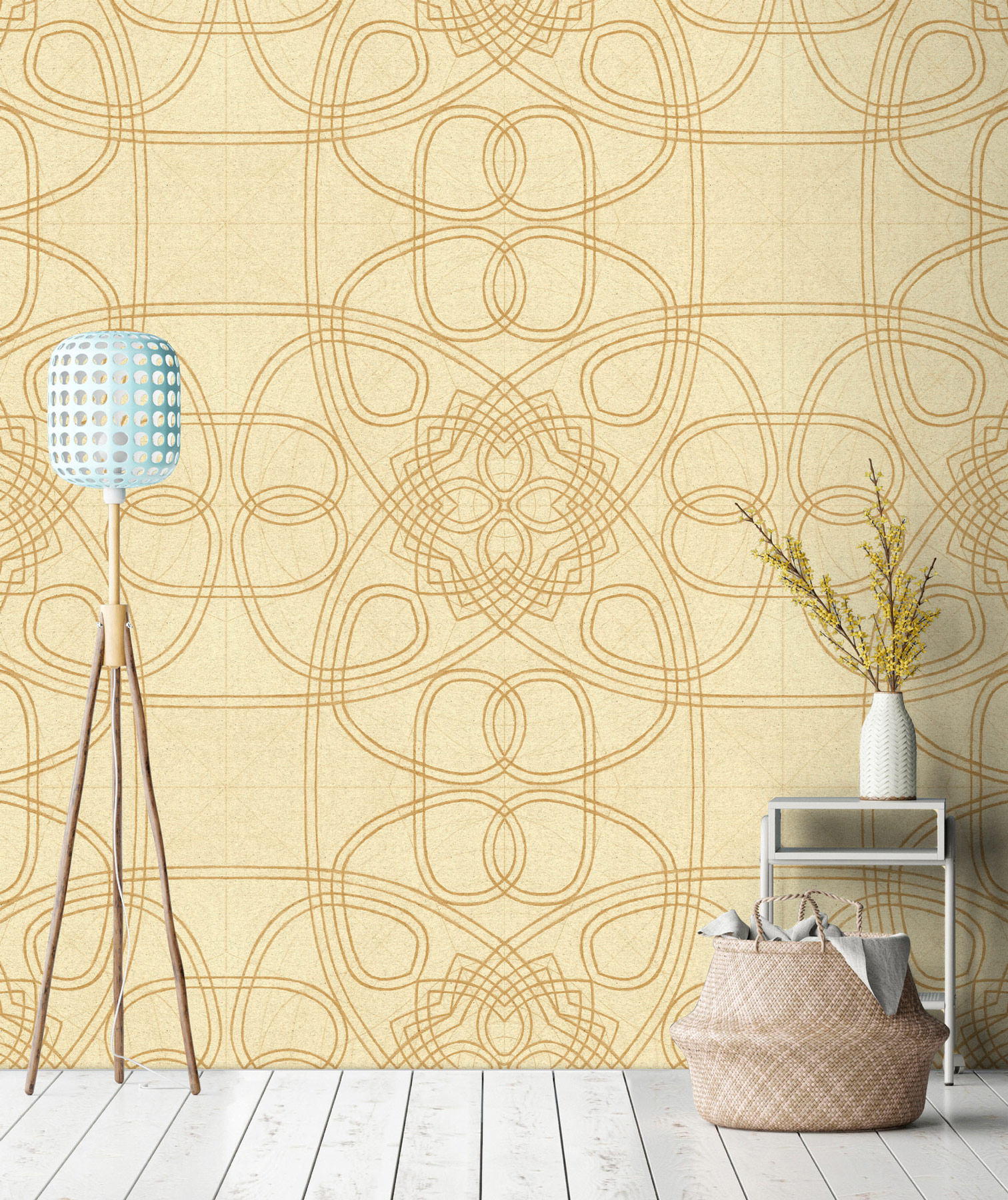 AS Fototapete Walls by Patel 5 Linien Gelb DD134471