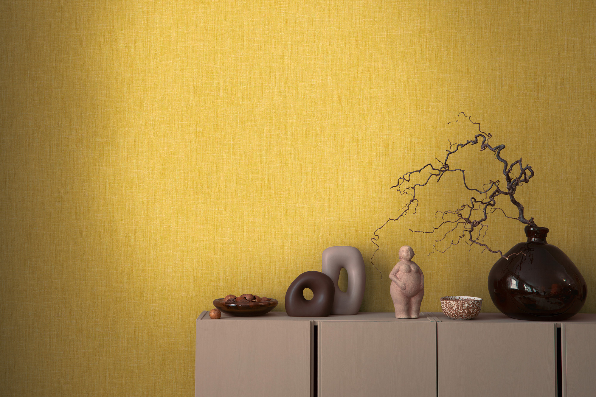 AS Vliestapete Metropolitan Stories Unitapete gelb 369221