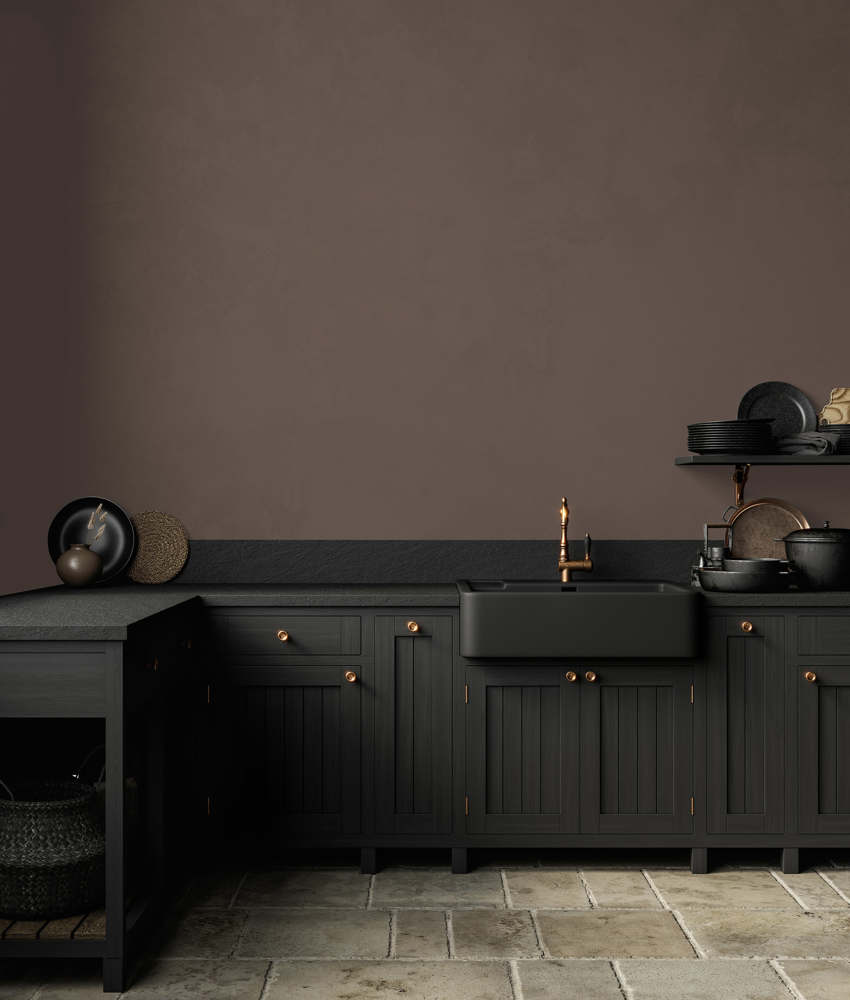 AS Premium Innenwandfarbe Puro c7021 soothing brown 1 L