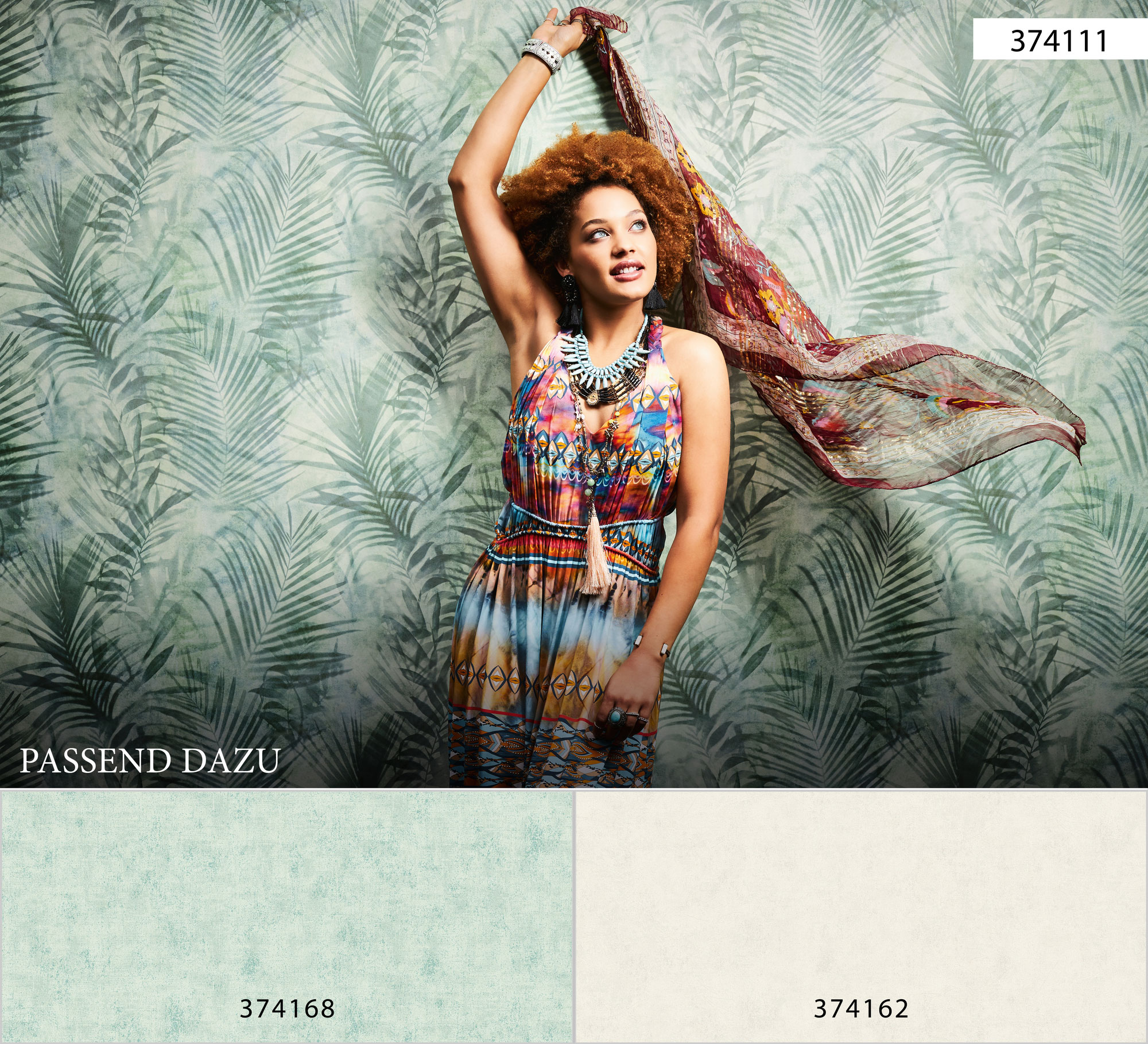 AS Vliestapete Neue Bude 2.0 II Blätter grün 374111