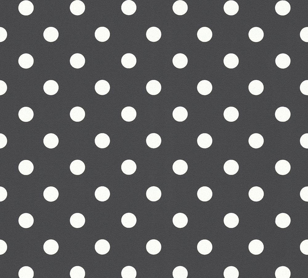 Thomas Vliestapete Dots schwarz/weiss TLT009 - 363364