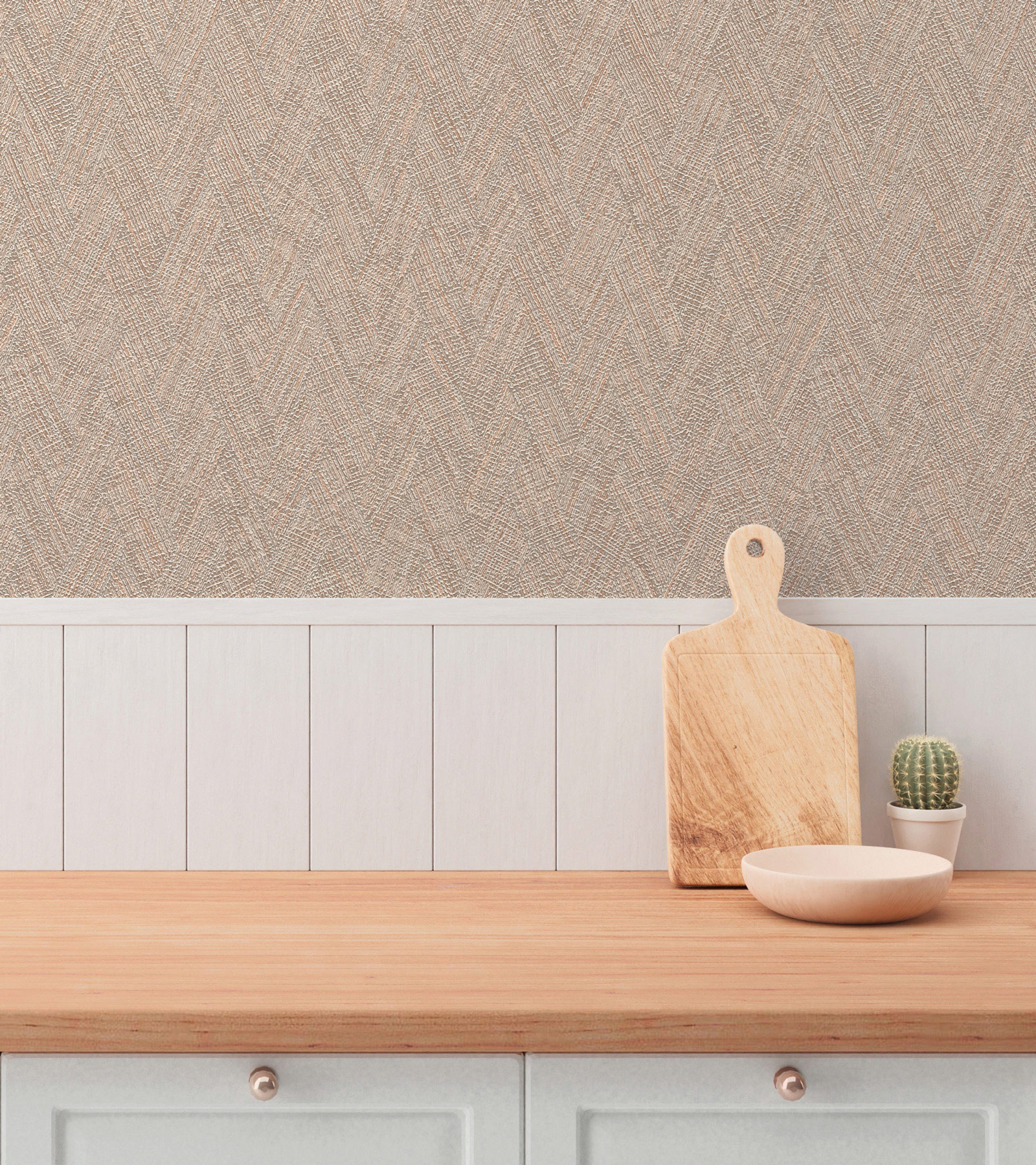 AS Vliestapete Hygge 3 Struktur Braun 790921