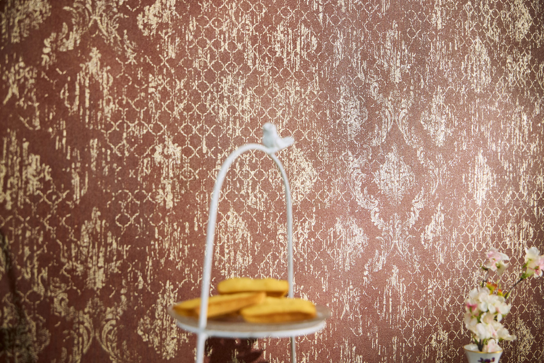 AS Vliestapete MS Hot Spots Ornament Rot 786723