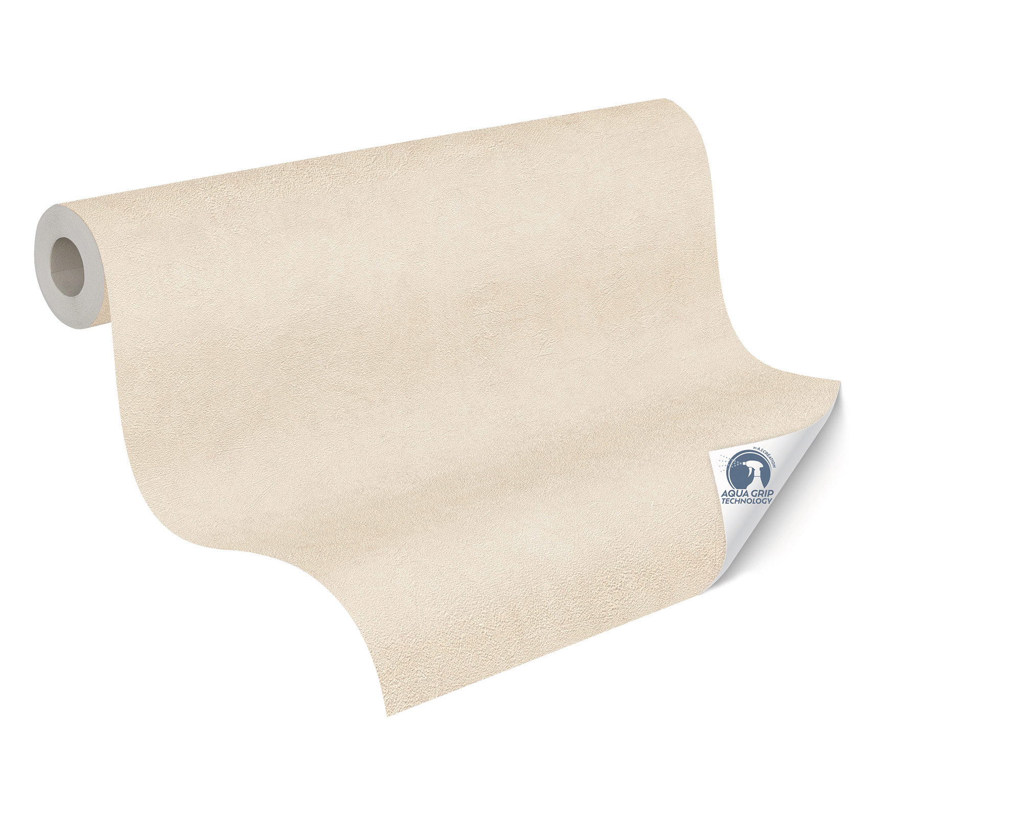 AS Vliestapete Cosiness Designdrop 2 Uni Creme 793152
