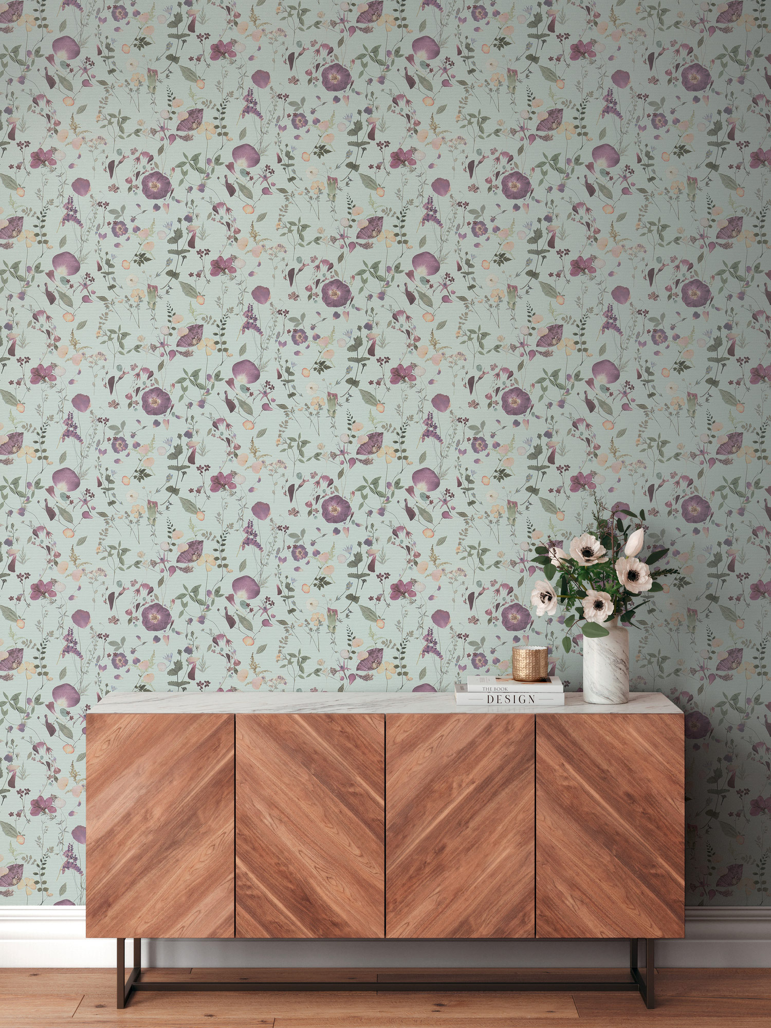 AS Vliestapete PintWalls II Blumen Tapete Grün 397463