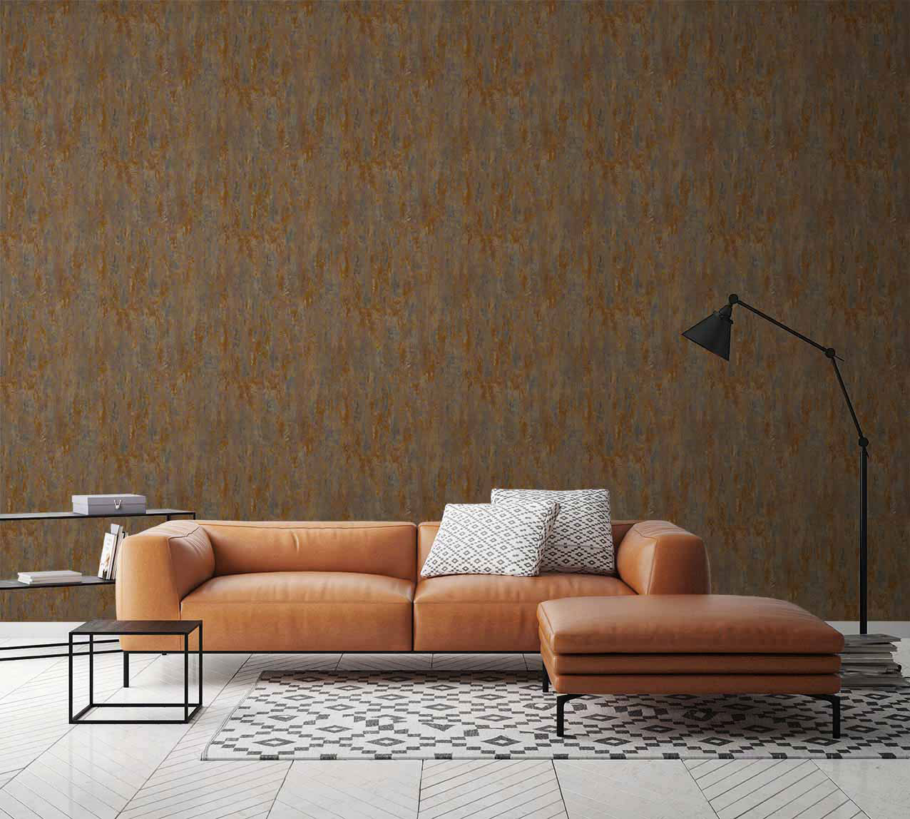 AS Vliestapete Trendwall 2 Rostoptik braun 326511