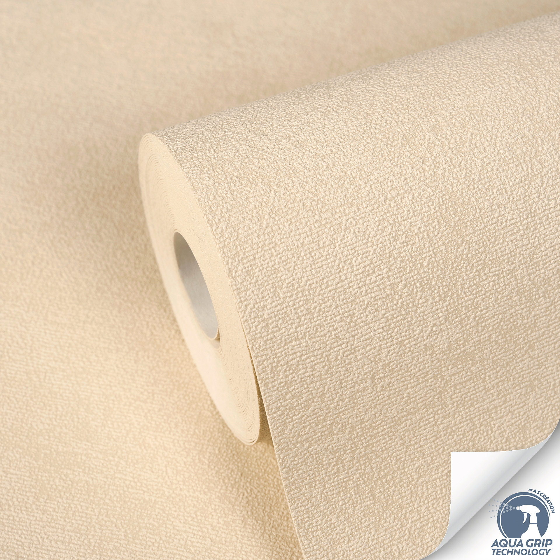 AS Vliestapete Cosiness Designdrop 2 Unitapete Beige 792843