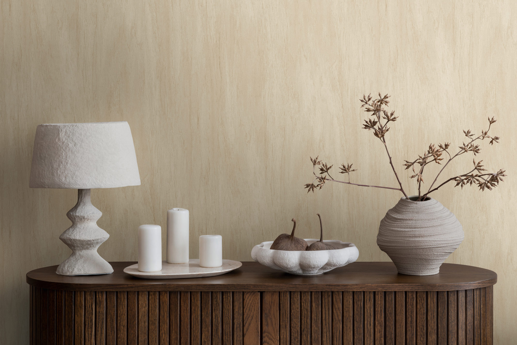AS Vliestapete French Affair Holz Creme 398011