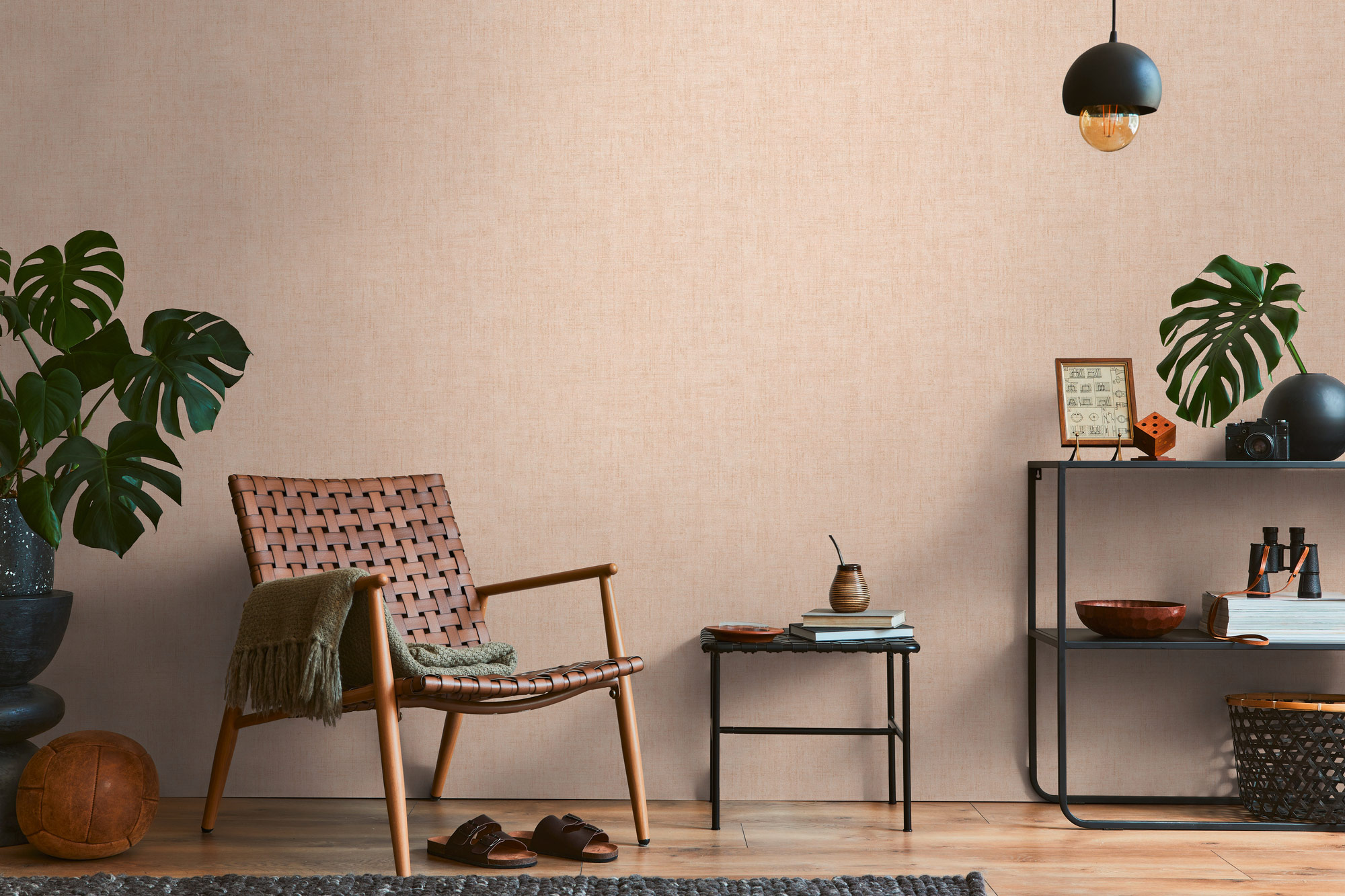 AS Vliestapete History of Art 2 Struktur Rosa 790441